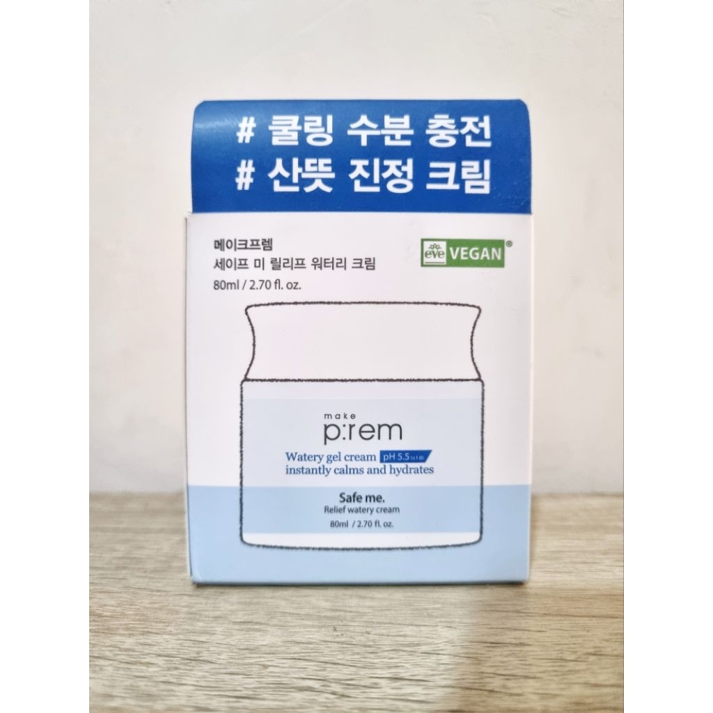 Make P:rem Prem Safe Me Relief Watery Gel Cream 80ml