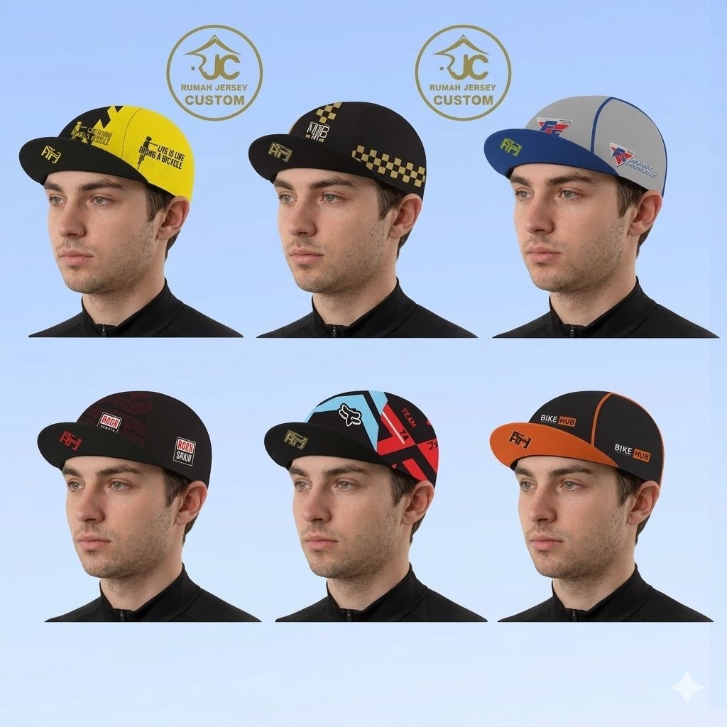 TOPI SEPEDA/CYCLING CAPS MTB/SEPEDA BALAP/SELI/SEPEDA GOWES