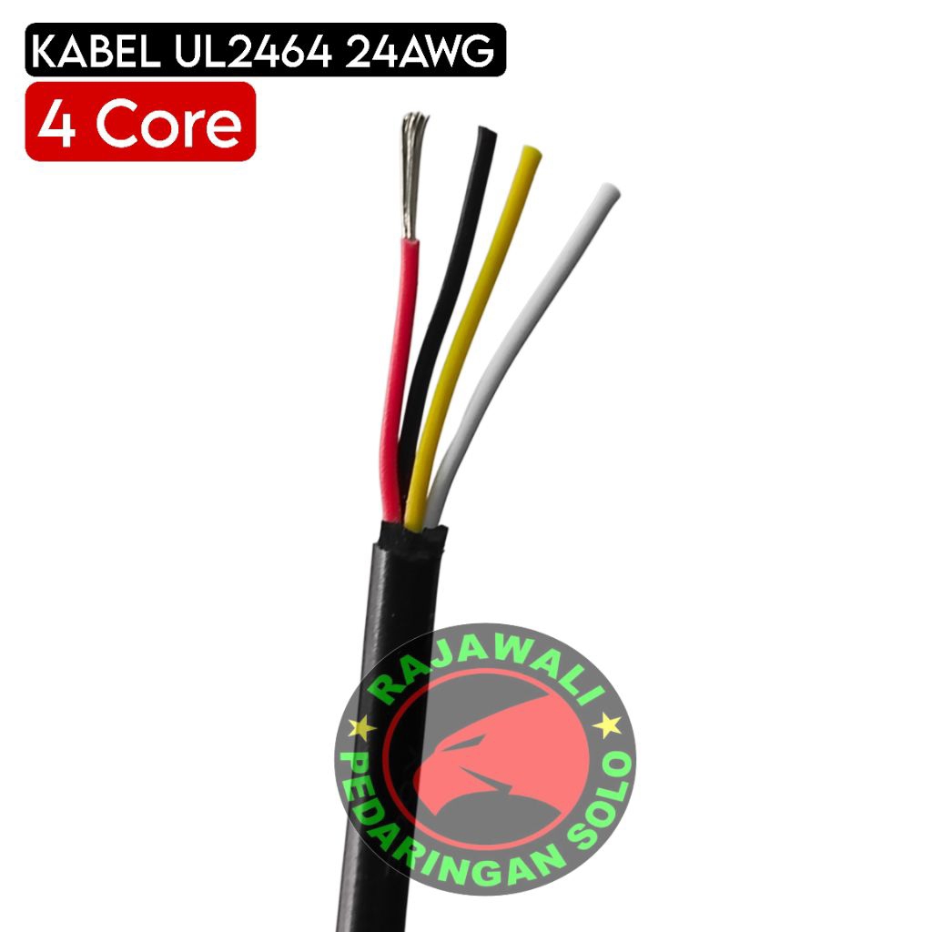 Kabel Serabut isi 4 AWG24 - Kabel DC Serabut tinned Copper 4 Core