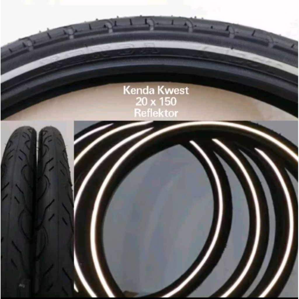 Ban luar kenda 20 x 1.50 ban luar sepeda kenda kwest 20x1.50 ban sepeda lipat bmx
