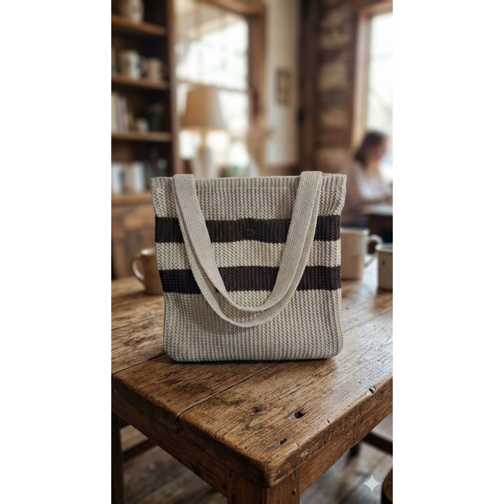 TAS RAJUT TOTEBAGE WANITA