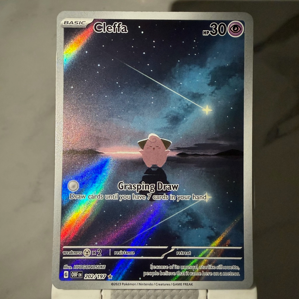 Cleffa AR - 202/197 - SV03: Obsidian Flames (OBF) TCG Pokemon English version