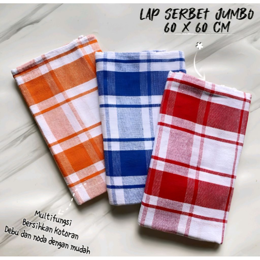 serbet full katun jumbo 60X60 (12pcs)