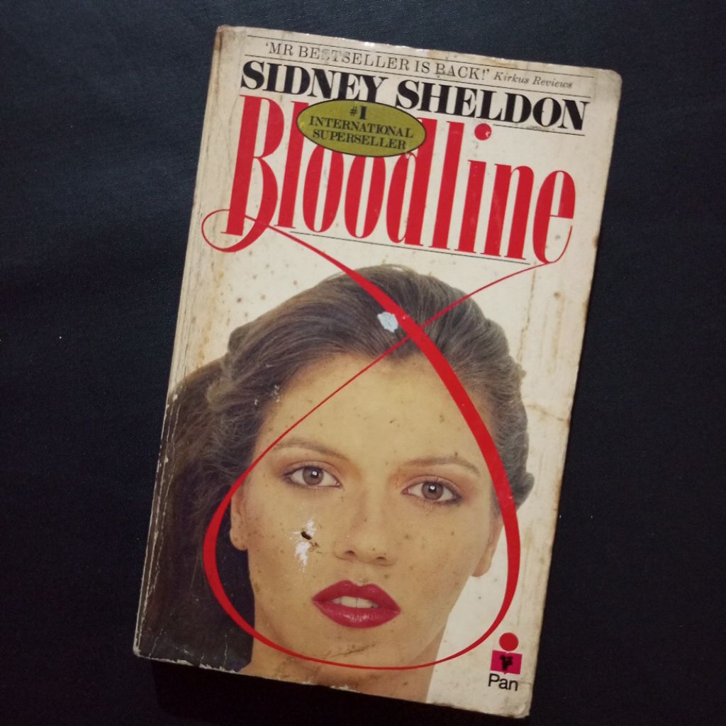 Novel Impor Inggris Bloodline / Sidney Sheldon / Pan Books International Bestseller / Buku Thriller 