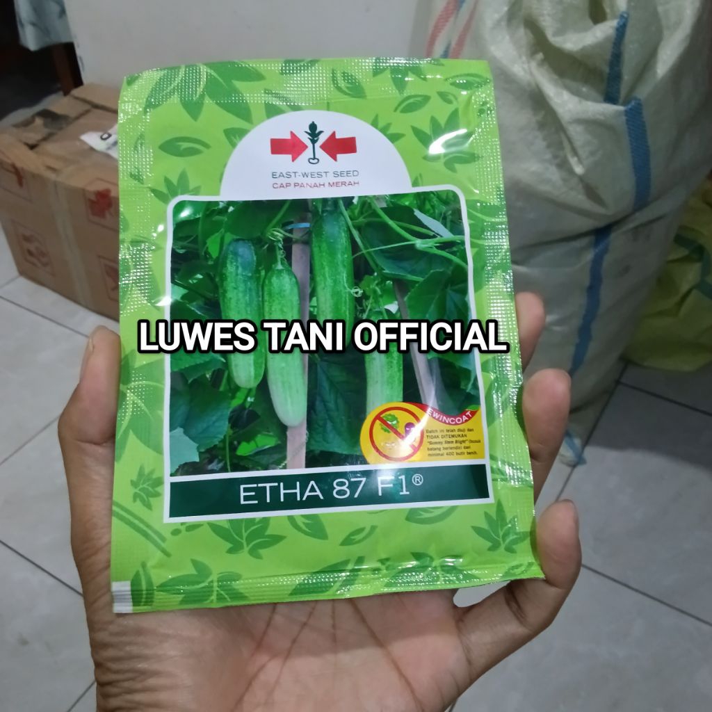 Benih Bibit Timun Lalab Etha 87 F1 (Tahan Penyakit) Isi 800 Butir Kadaluarsa September 2026 Terbaru 