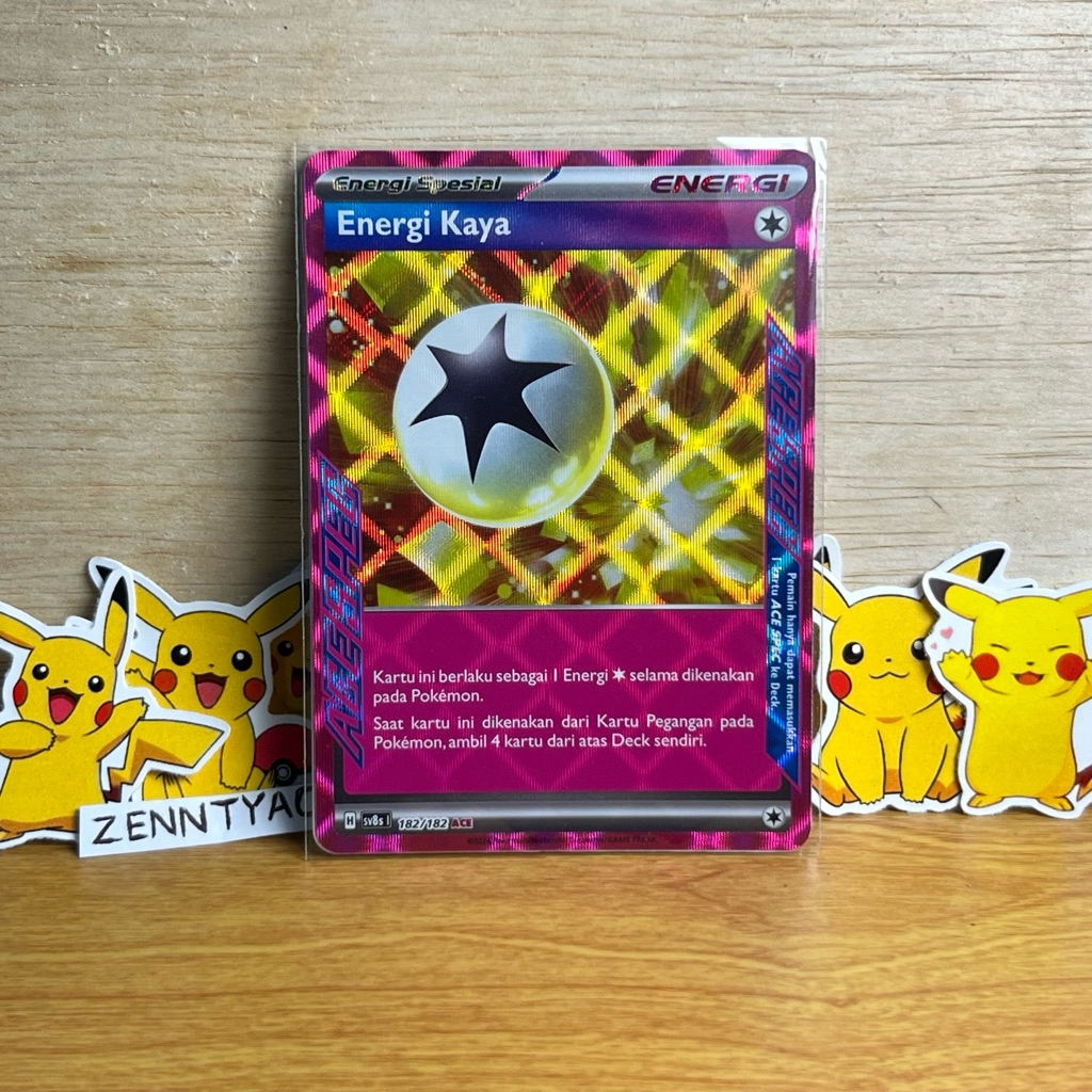 Energi Kaya Sv8s 182/182 ACE, Kartu Pokemon TCG Indonesia