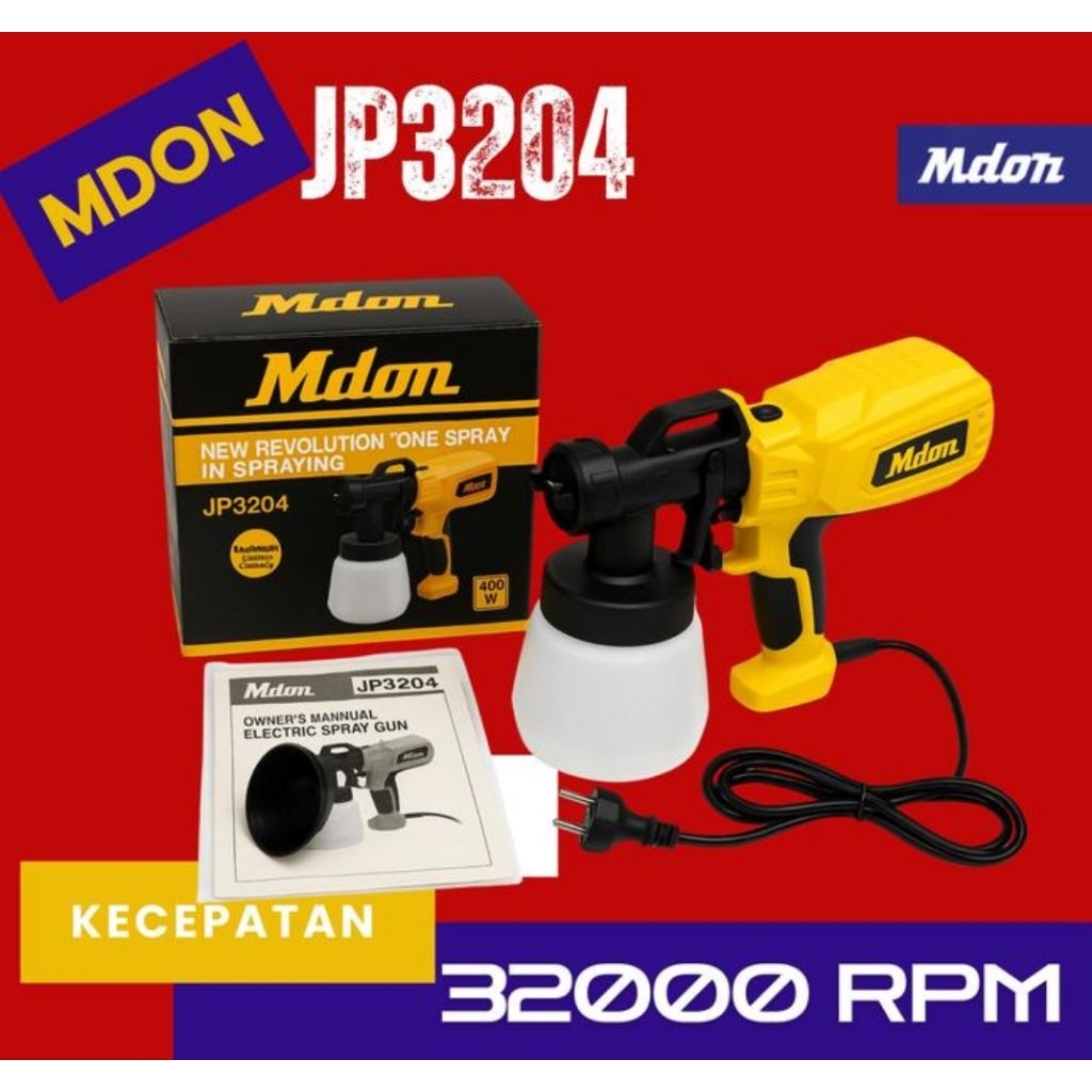 SPRAY GUN CAT LISTRIK MDON / SPRAY GUN ELEKTRIK MDON