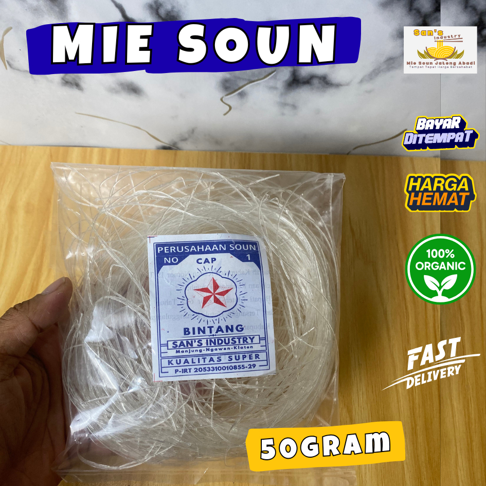 Mie Soun Klaten 1 Paket isi 20 pcs Kemasan Ekonomis Soun Klaten Grosir