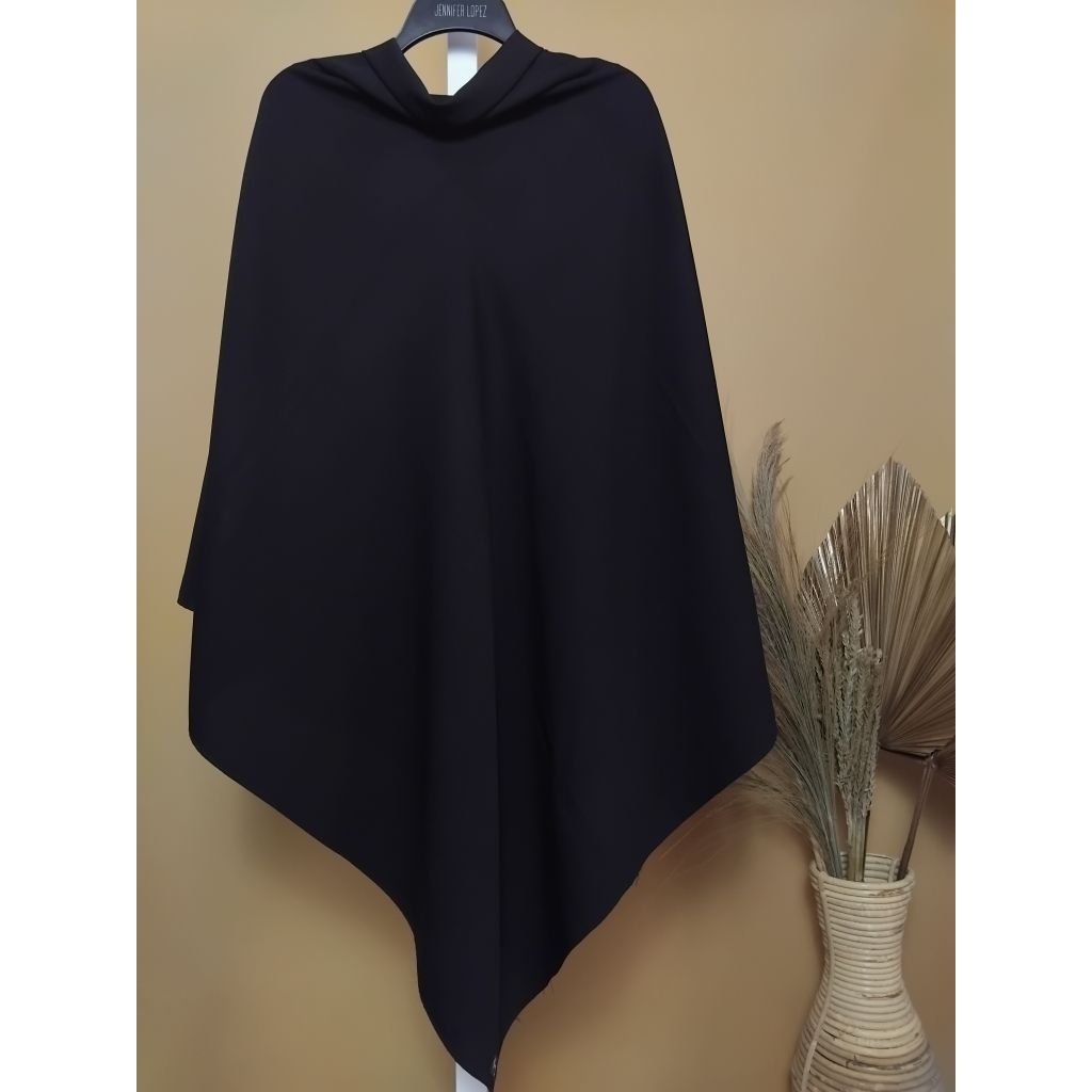 Jilbab syari jumbo/hijab syari/jilbab square jumbo hitam jetblack/segi empat hitam 150x150
