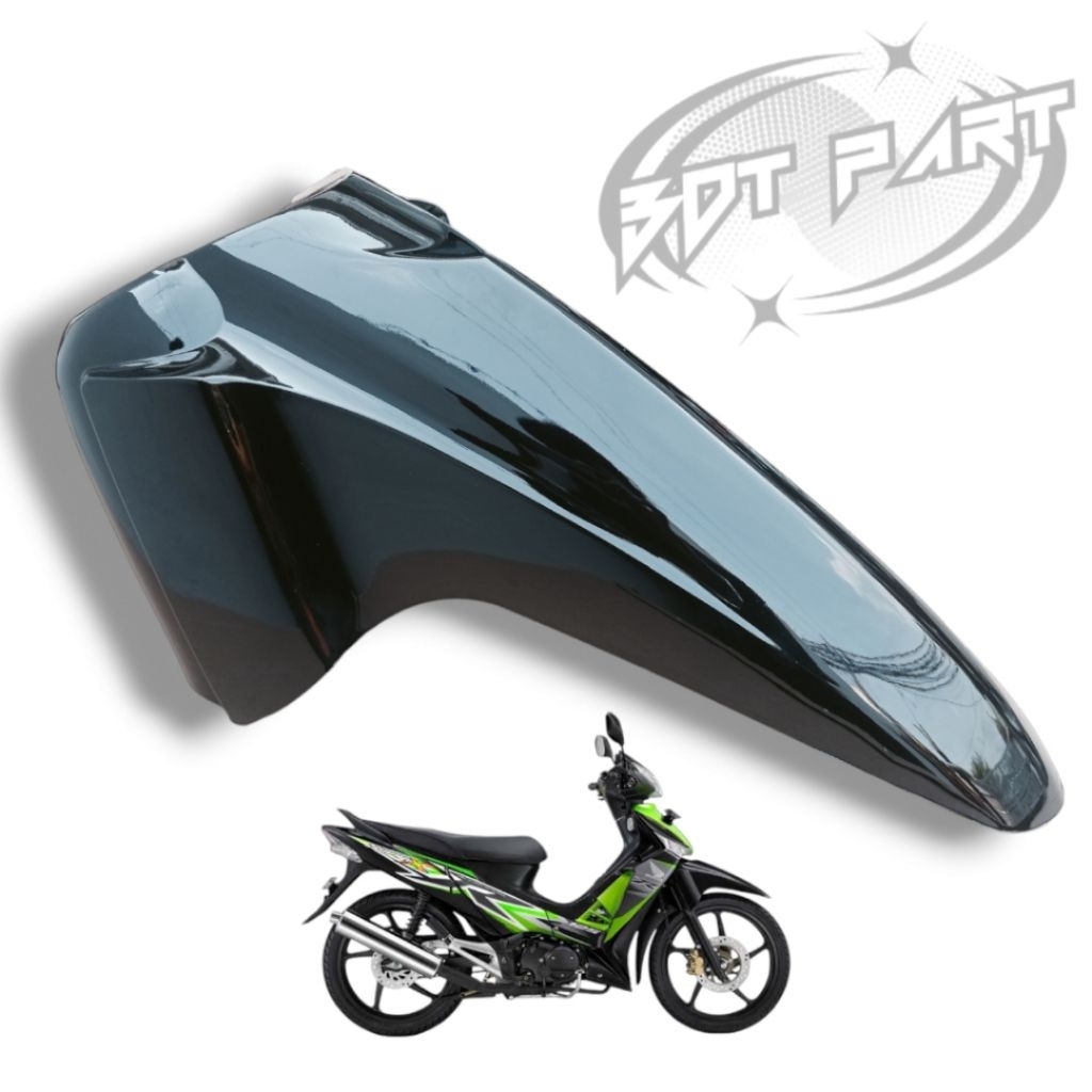 Spakbor Slebor Selebor Fender Depan Supra X 125 New Batman Warna Hitam Kualitas Tebal Standar Ori