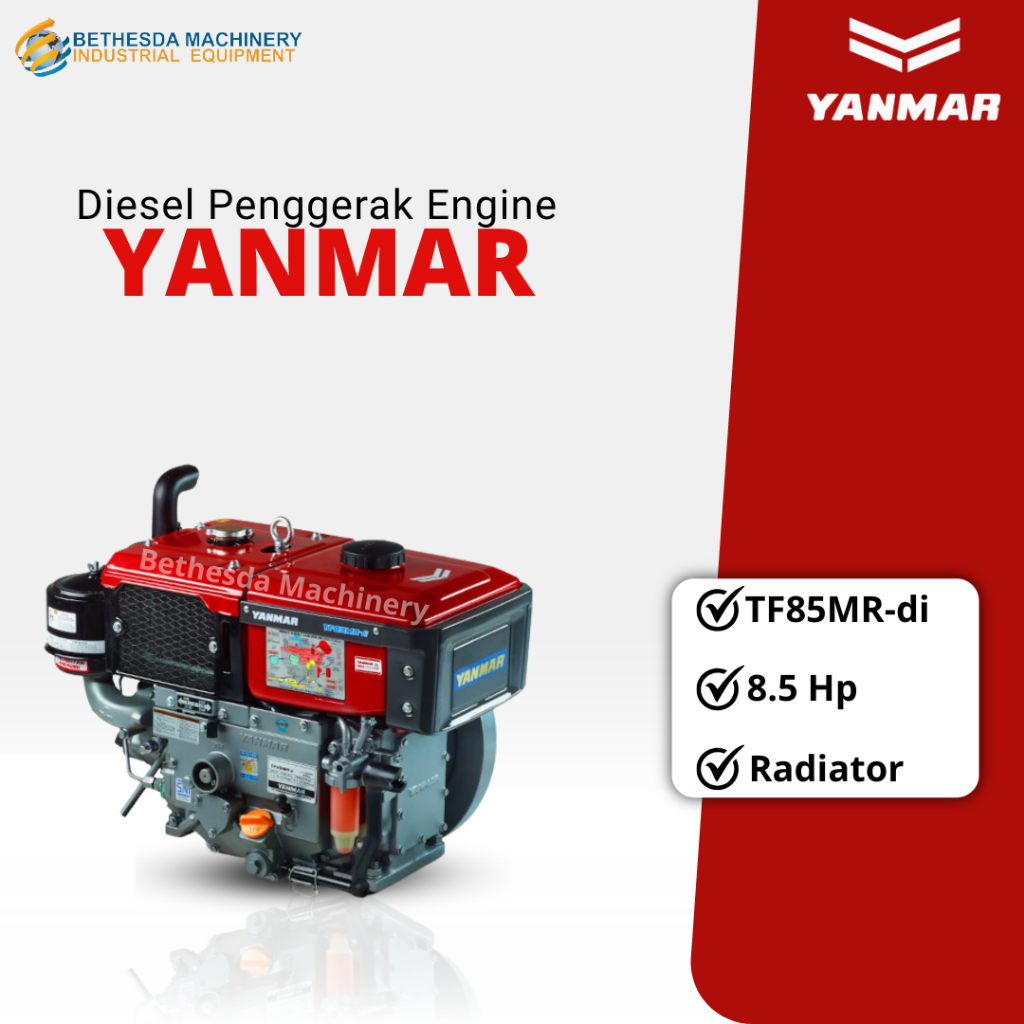 Diesel Yanmar 8.5 Hp Radiator TF 85 MR-di Mesin Diesel 8.5 PK TF85MR
