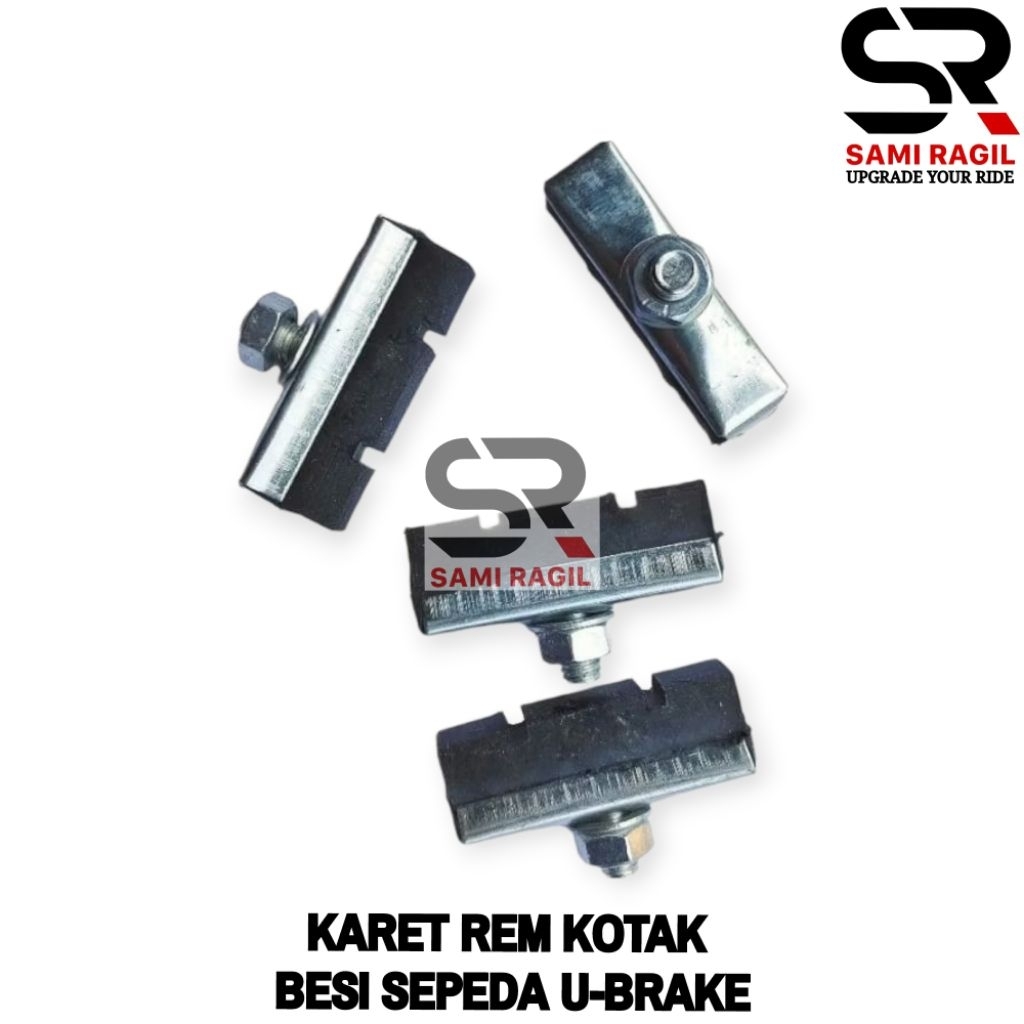 KARET REM KOTAK BESI SEPEDA U BRAKE KAMPAS U-BRAKE SEPEDA ANAK MINI JENGKI BMX