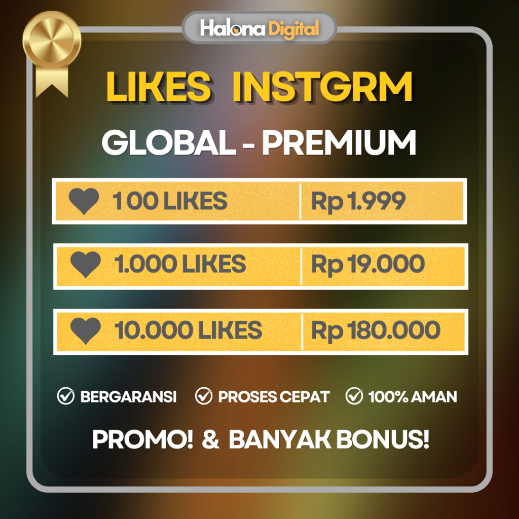 LIKE INSTAGRAM LIKES IG GLOBAL NON DROP - TERMURAH
