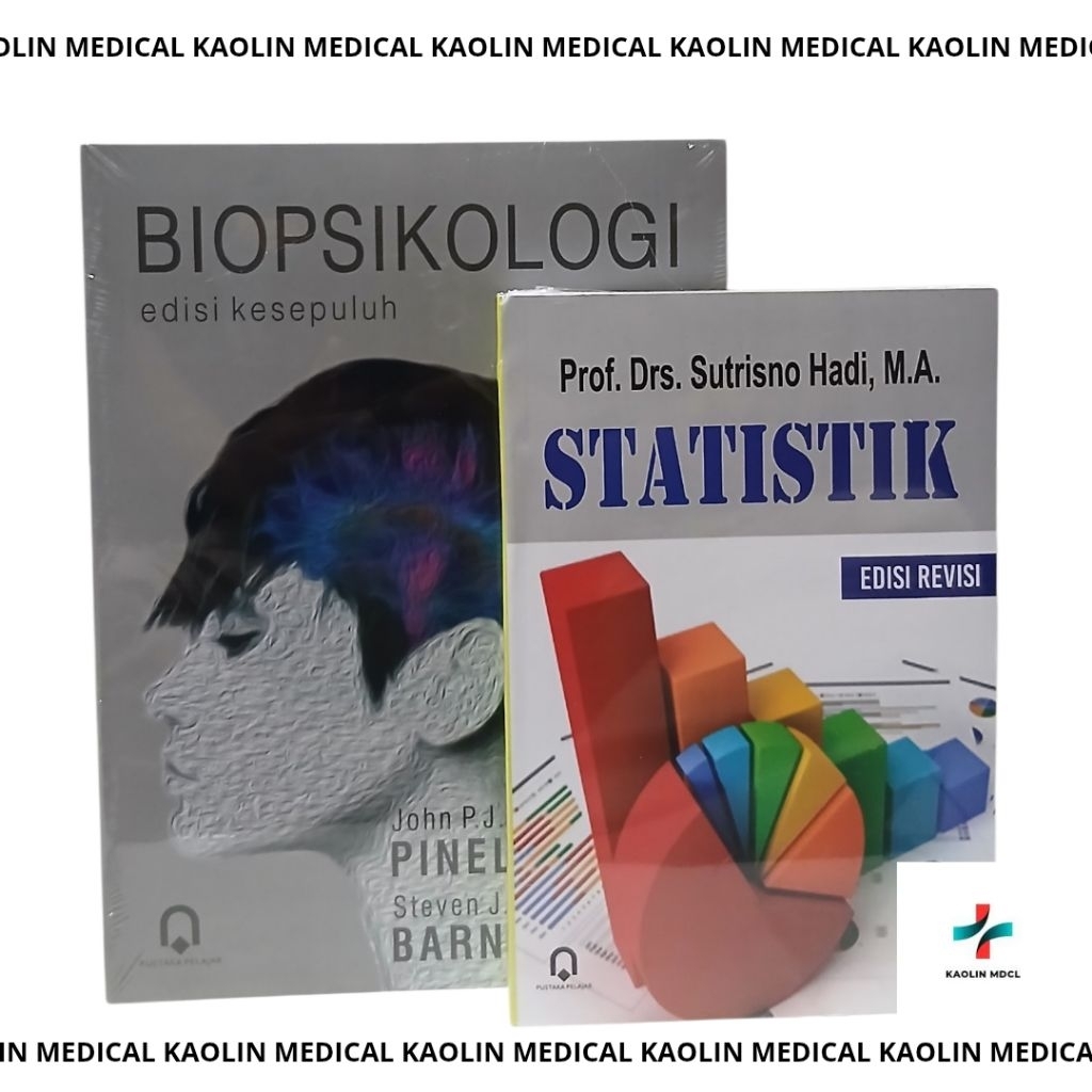 ( ORIGINAL) PAKET 2 BUKU BIOPSIKOLOGI EDISI 10 PINEL & STATISTIK SUTRISNO HADI PUSTAKA PELAJAR.