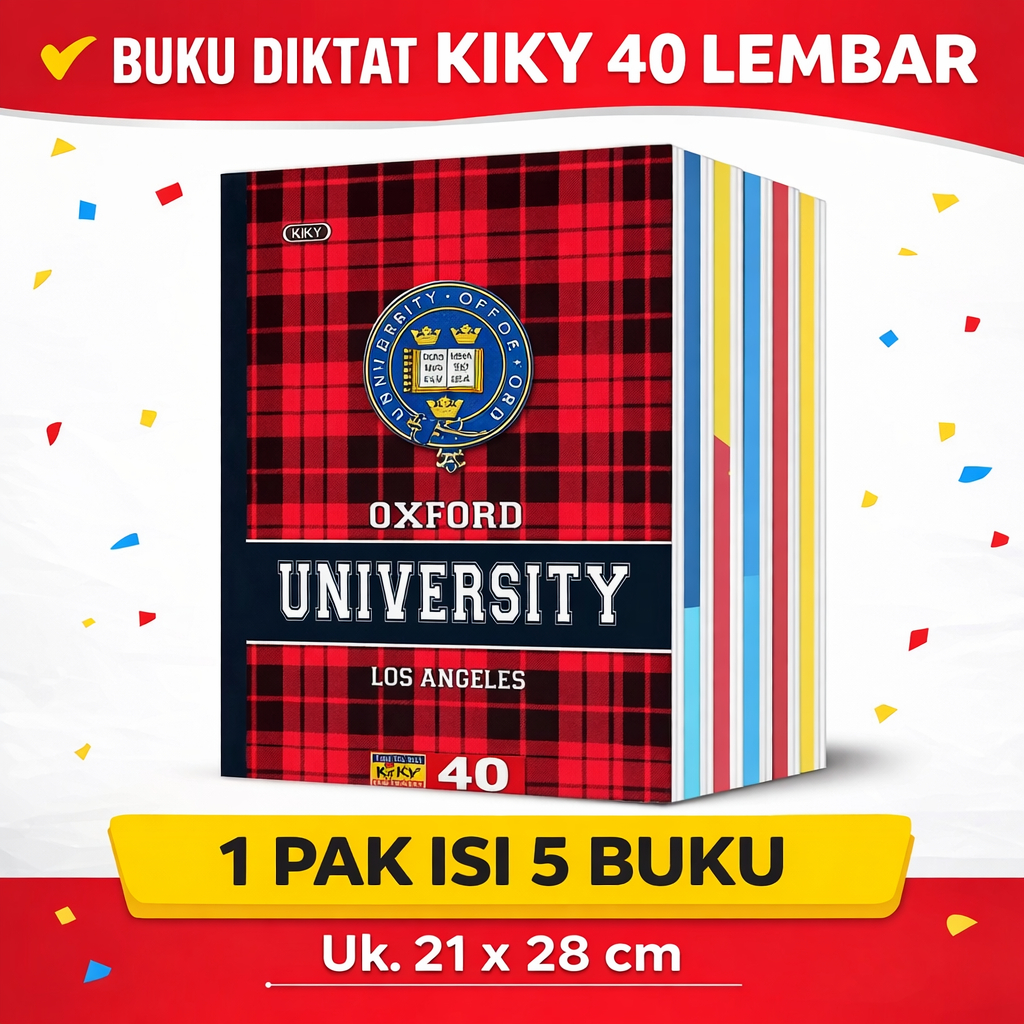 Buku Diktat Kiky 40 Lembar A4 Isi 5 Buku Buku Tulis Kampus Kuliah Bergaris
