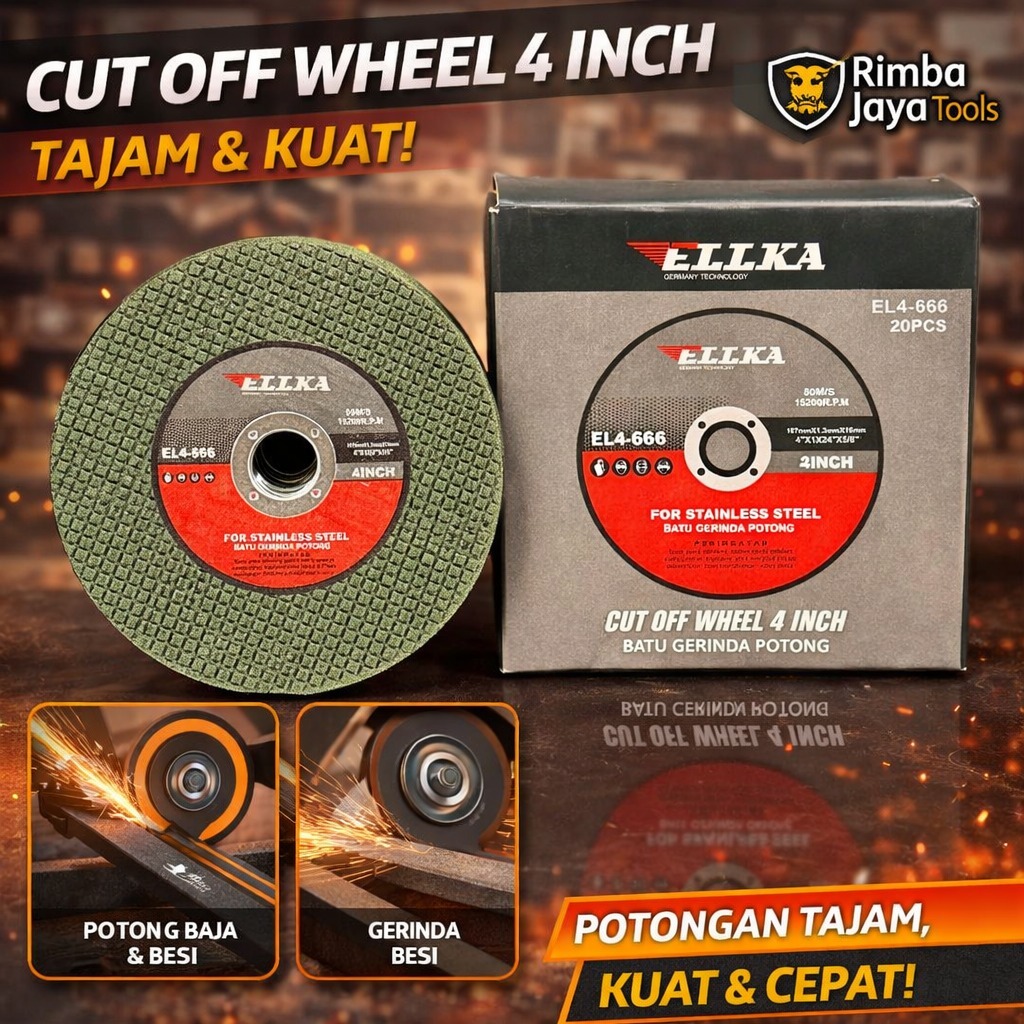 batu potong  ( 1 DUS 20pcs ) MATA GERINDA CUTTING WHELL WD GERINDA GURINDA POTONG BATU POTONG