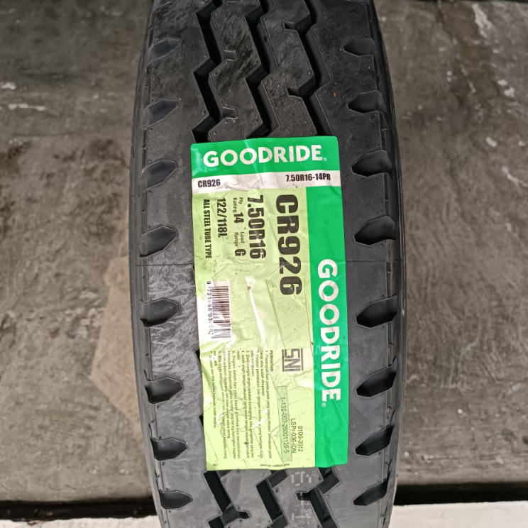 GOODRIDE CR926 Ban TRUK DOUBEL 750 R16 Kawat Full set