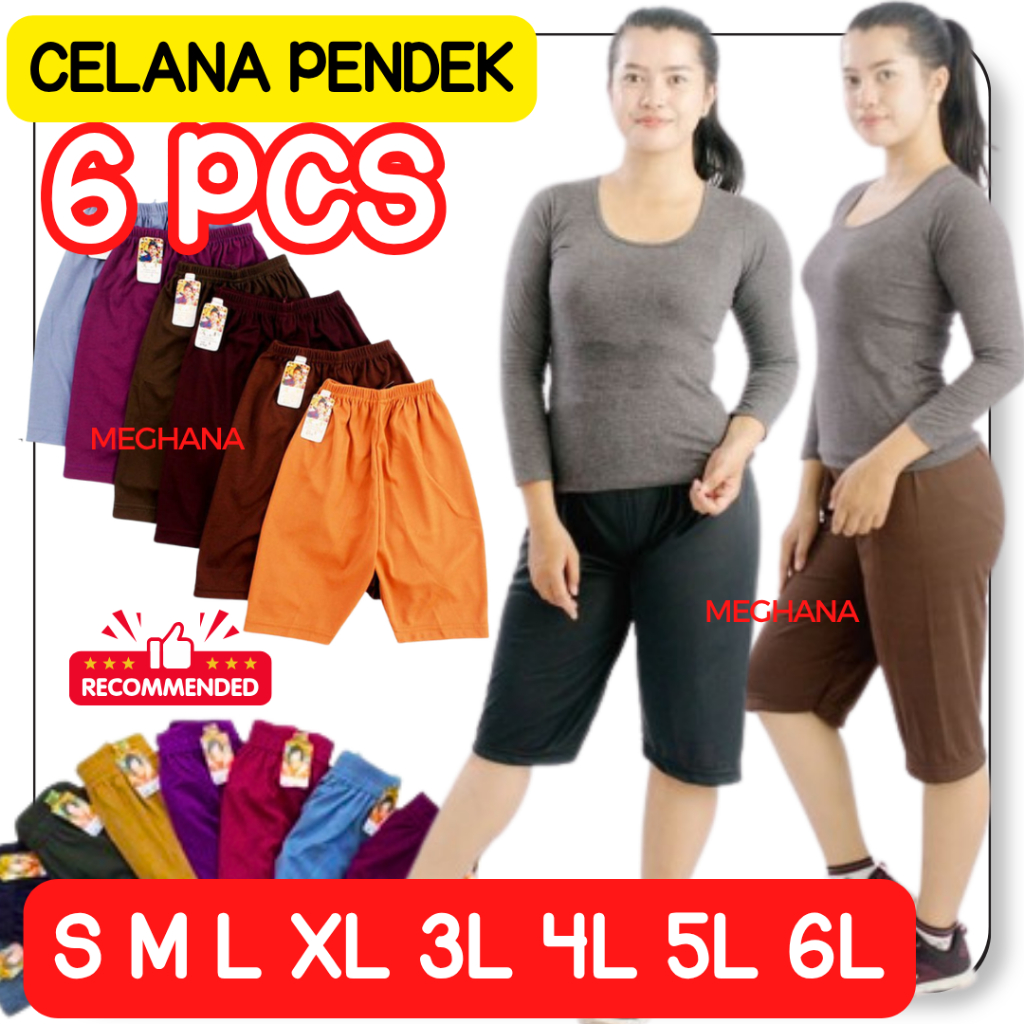 Celana Pendek Wanita JUMBO Strit Big Size