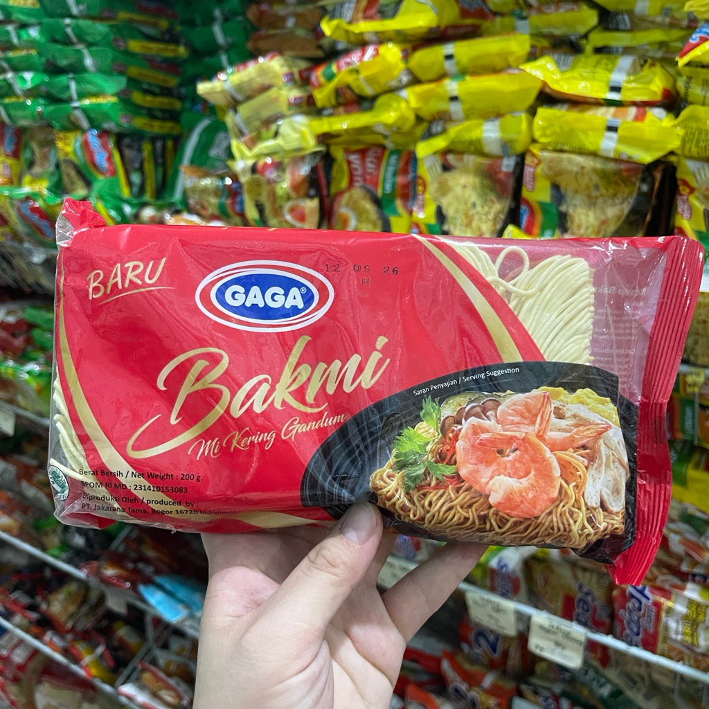 MI GAGA BAKMI KERING / mie kering gandum / mie atom 3 ayam keriting