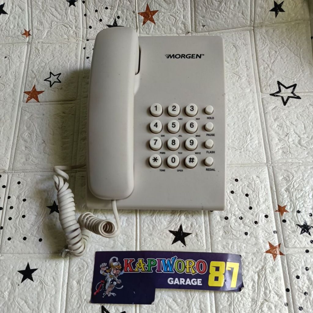 telepon kabel vintage merk Morgen model no: MG505