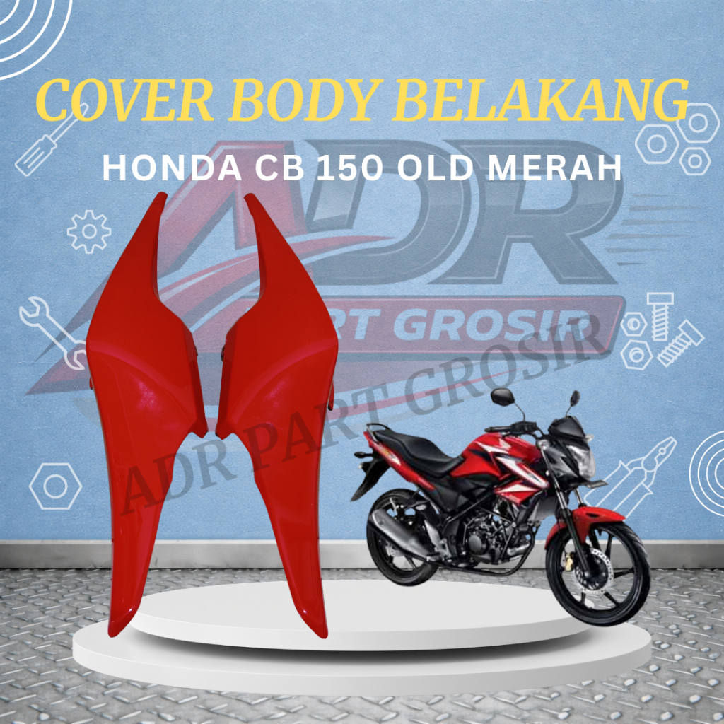 Cover Body Belakang CB 150R Lama Bodi Samping CB 150R Old MERAH Tenshi