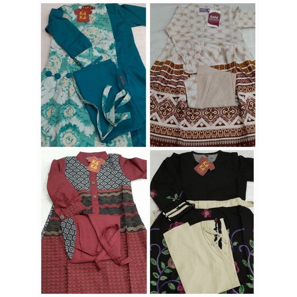SALE setelan gamis anak keke size 1