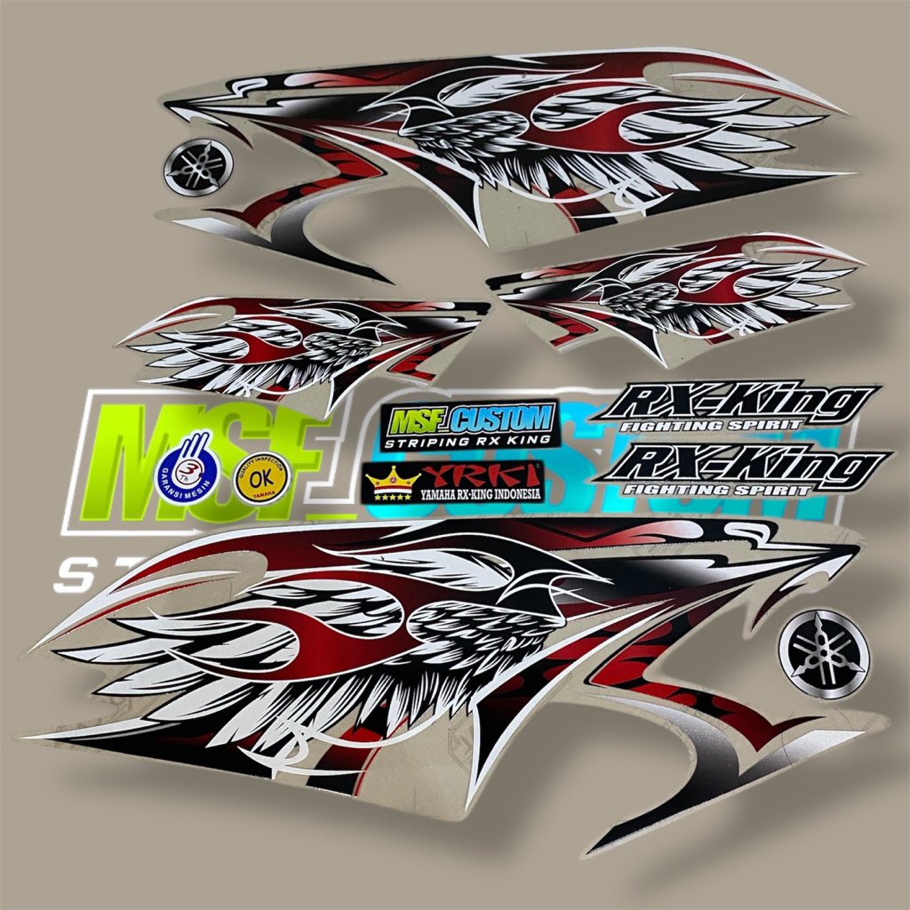 Striping Rx king Transparan || Striping Rx King Dragon Lis merah