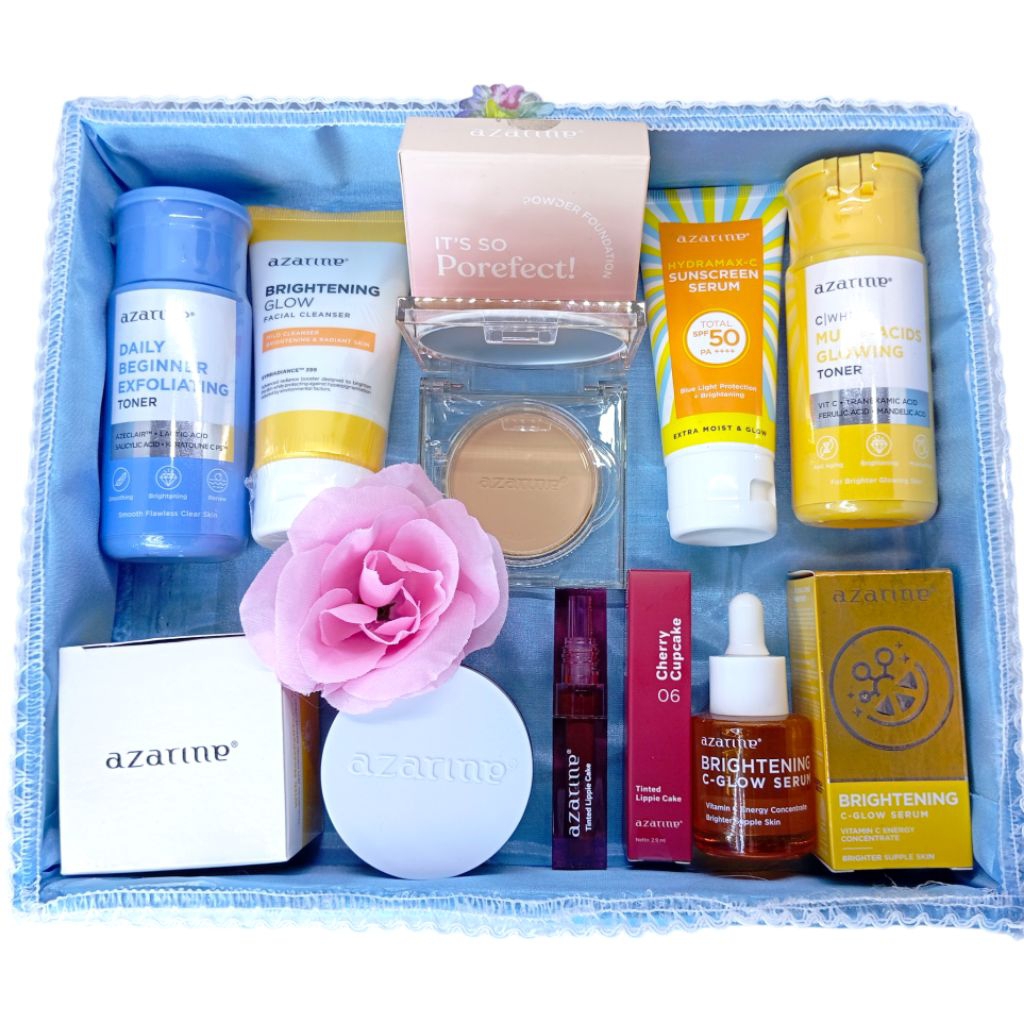 Azarine Paket Seserahan Lengkap Gratis Box Seserahan/Paket Skincare Azarine