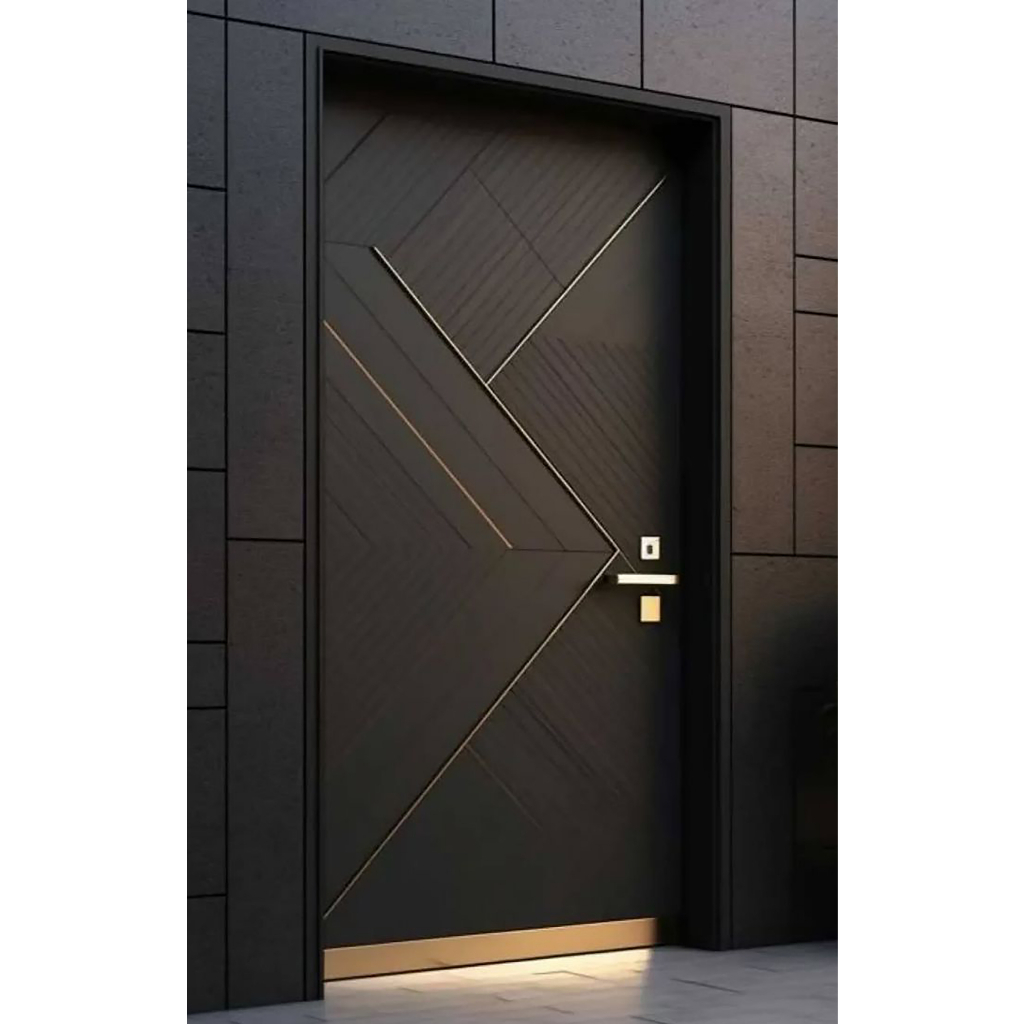 Pintu Rumah Modern Custom PO - Pintu HPL/Duco Motif Unik & Elegan