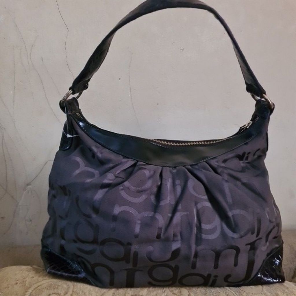 Tas Bahu wanita shoulder bag kanvas coklat preloved