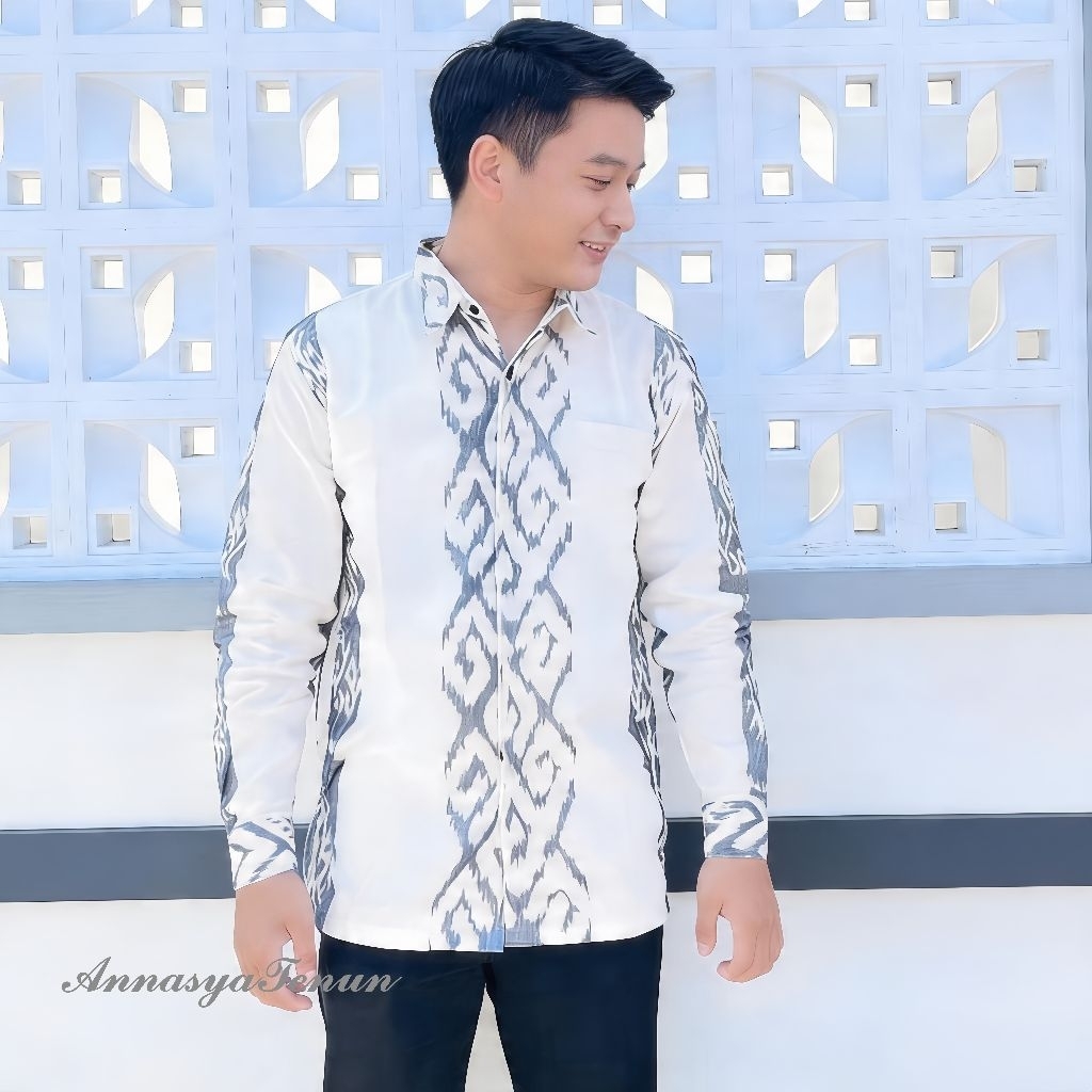 KEMEJA PRIA TENUN ASLI TROSO JEPARA-BAJU TENUN PRIA LENGAN PANJANG DAN PENDEK