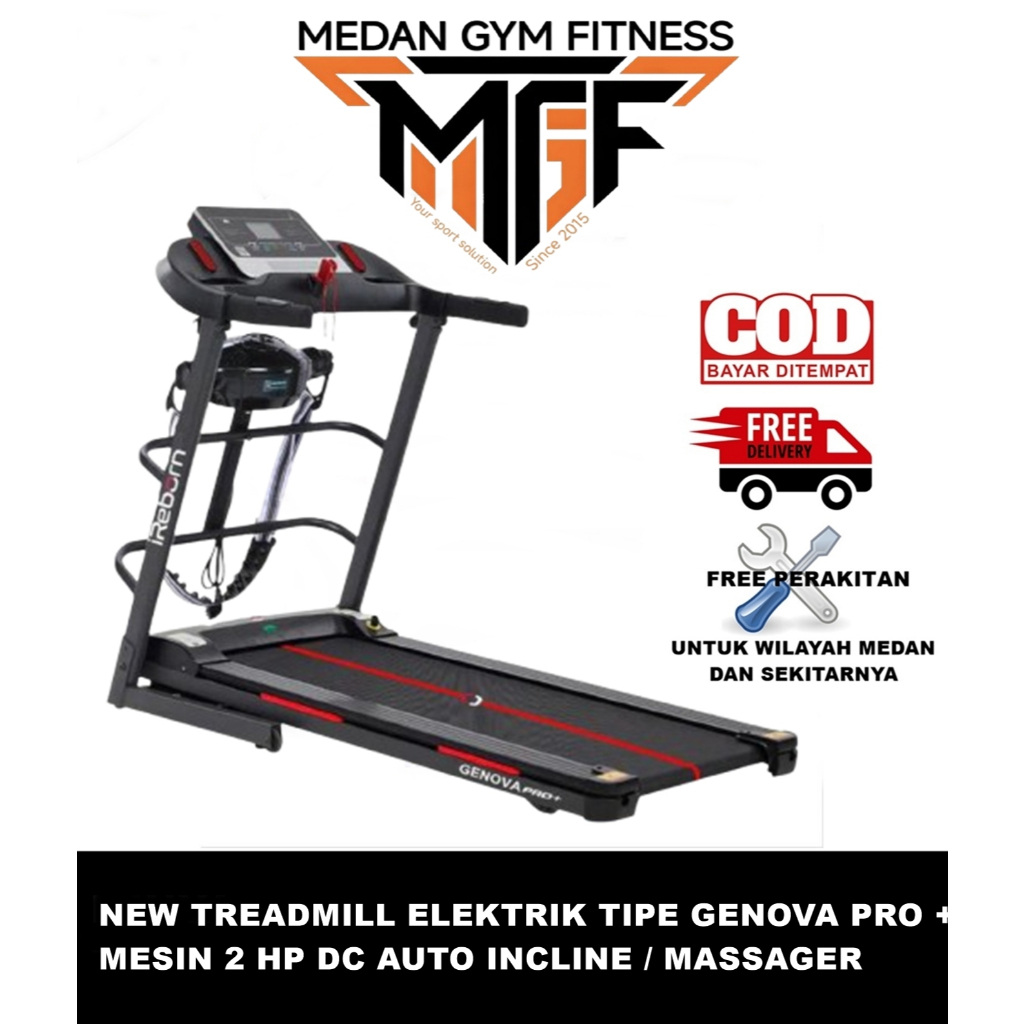 Treadmill Elektrik Alat Fitness iReborn Genova Pro dan Genova Pro +
