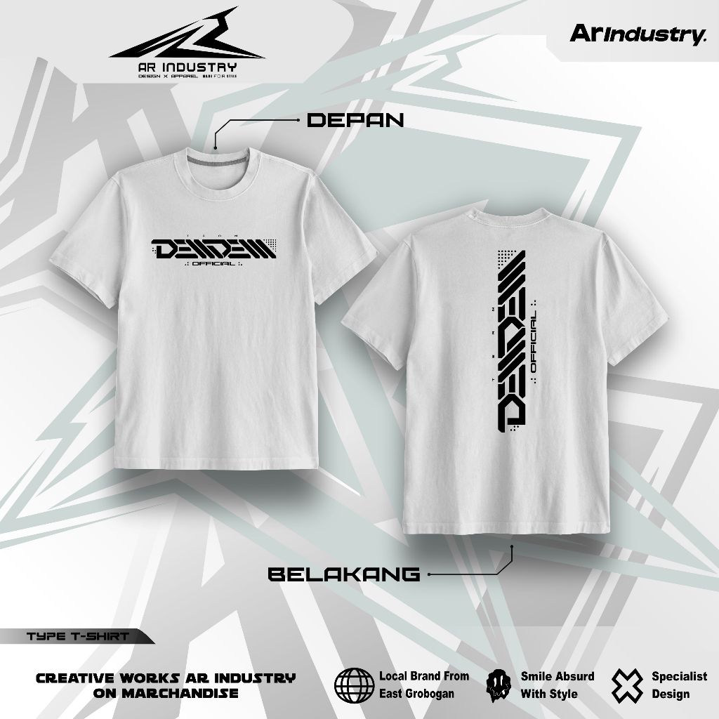 Kaos t-shirt Team Dem Dem Official Baju Sound