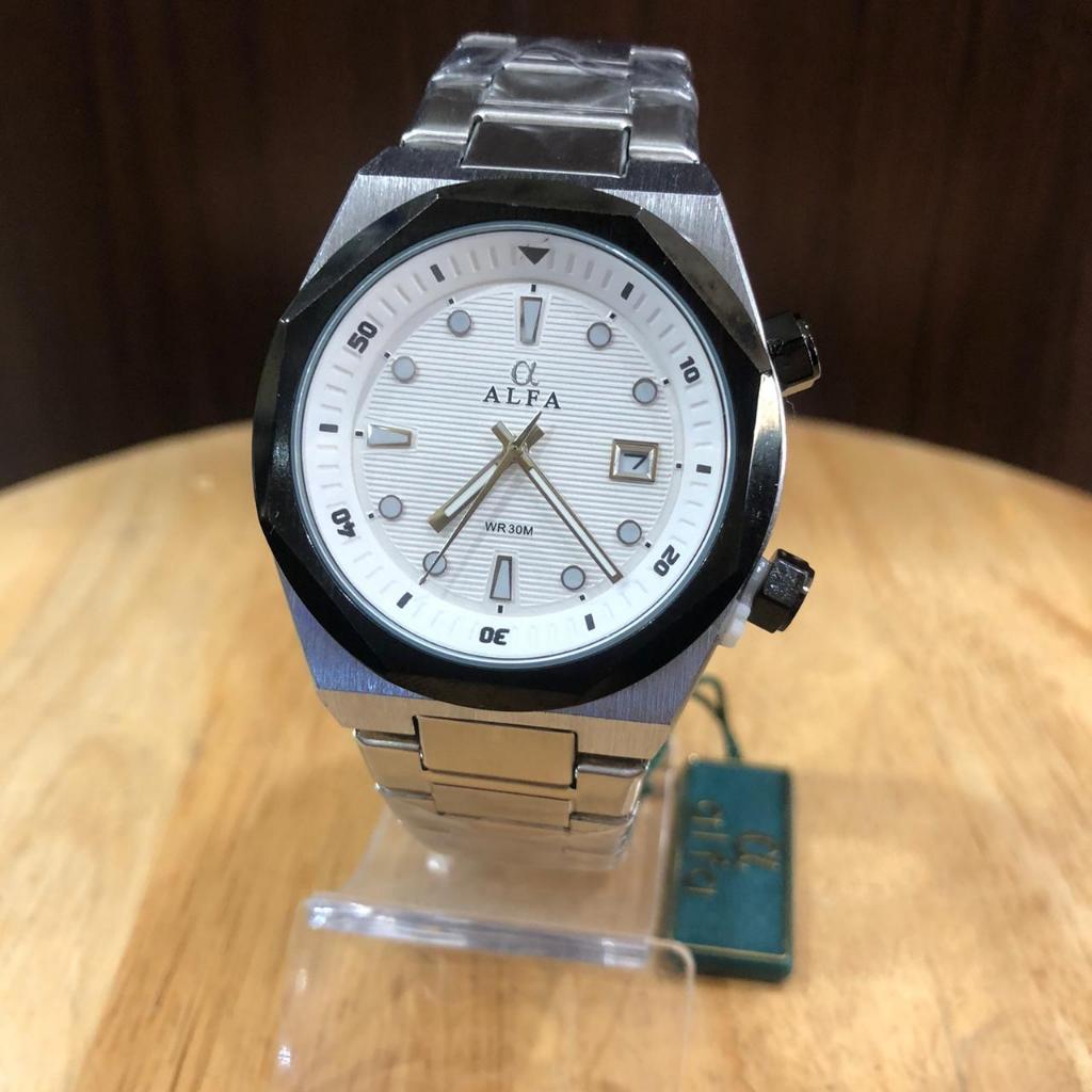 Jam Tangan Pria ALFA Rantai Besi Original