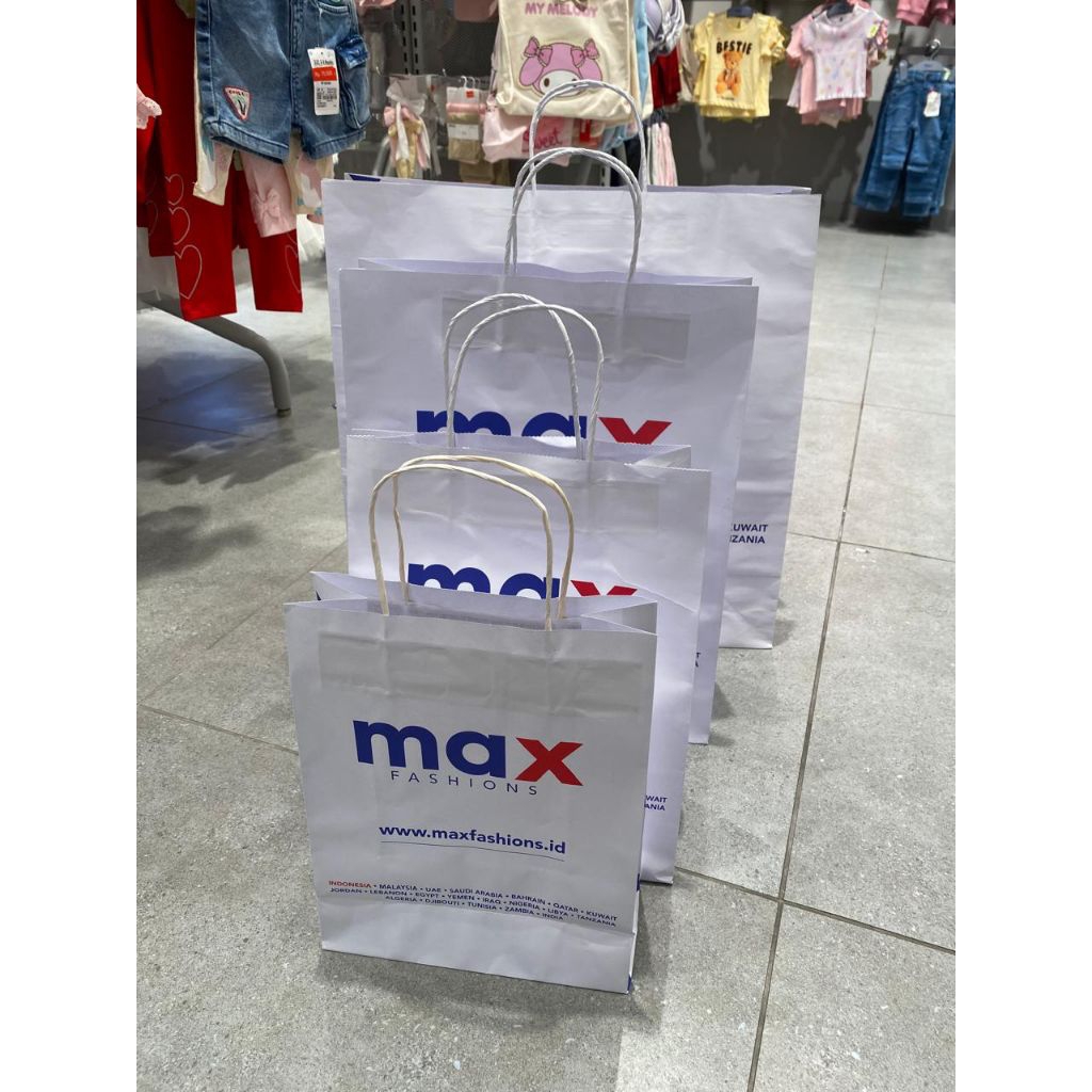 Tas Belanja Tote Bag Paper Bag Max Fashion Ori Store