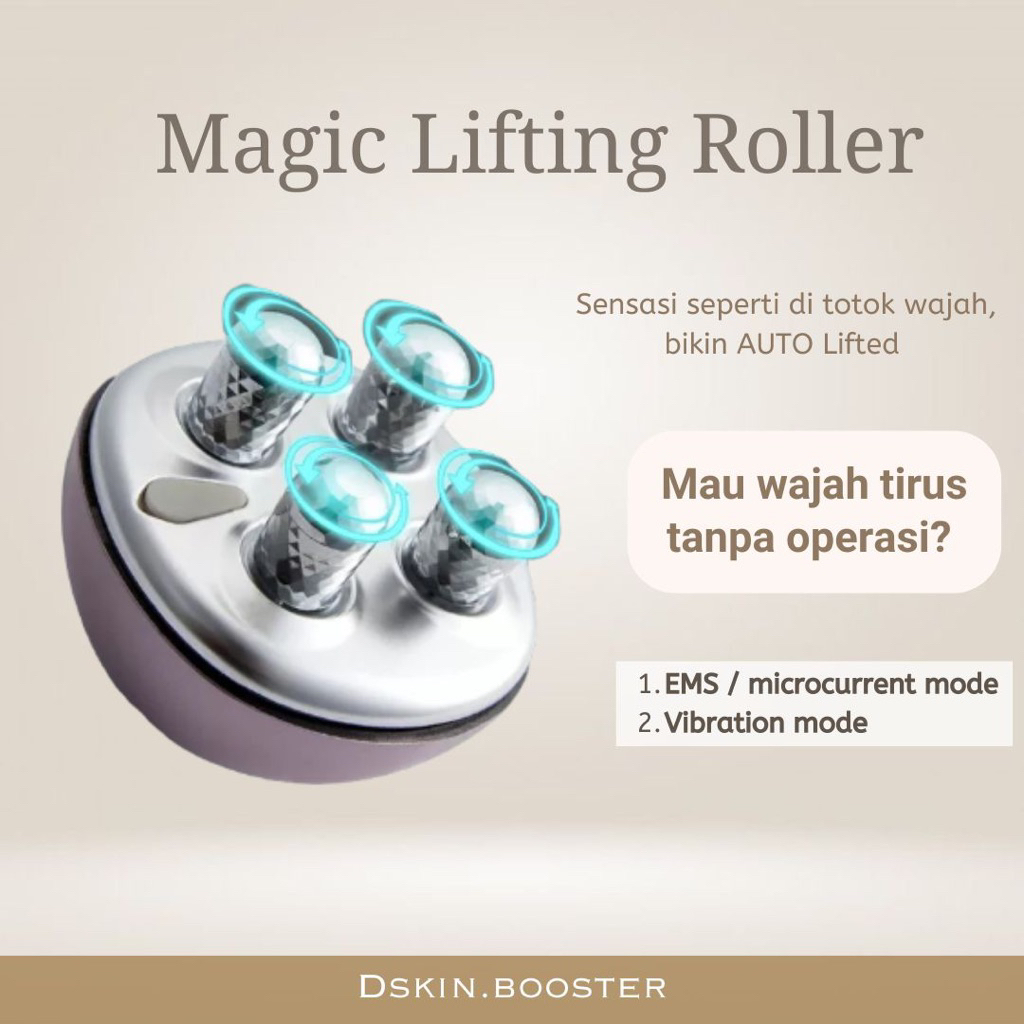 Dskinbooster-Magic Lifting Roller - Meniruskan & Mengencangkan Wajah, Mengurangi Double-Chin, Membua