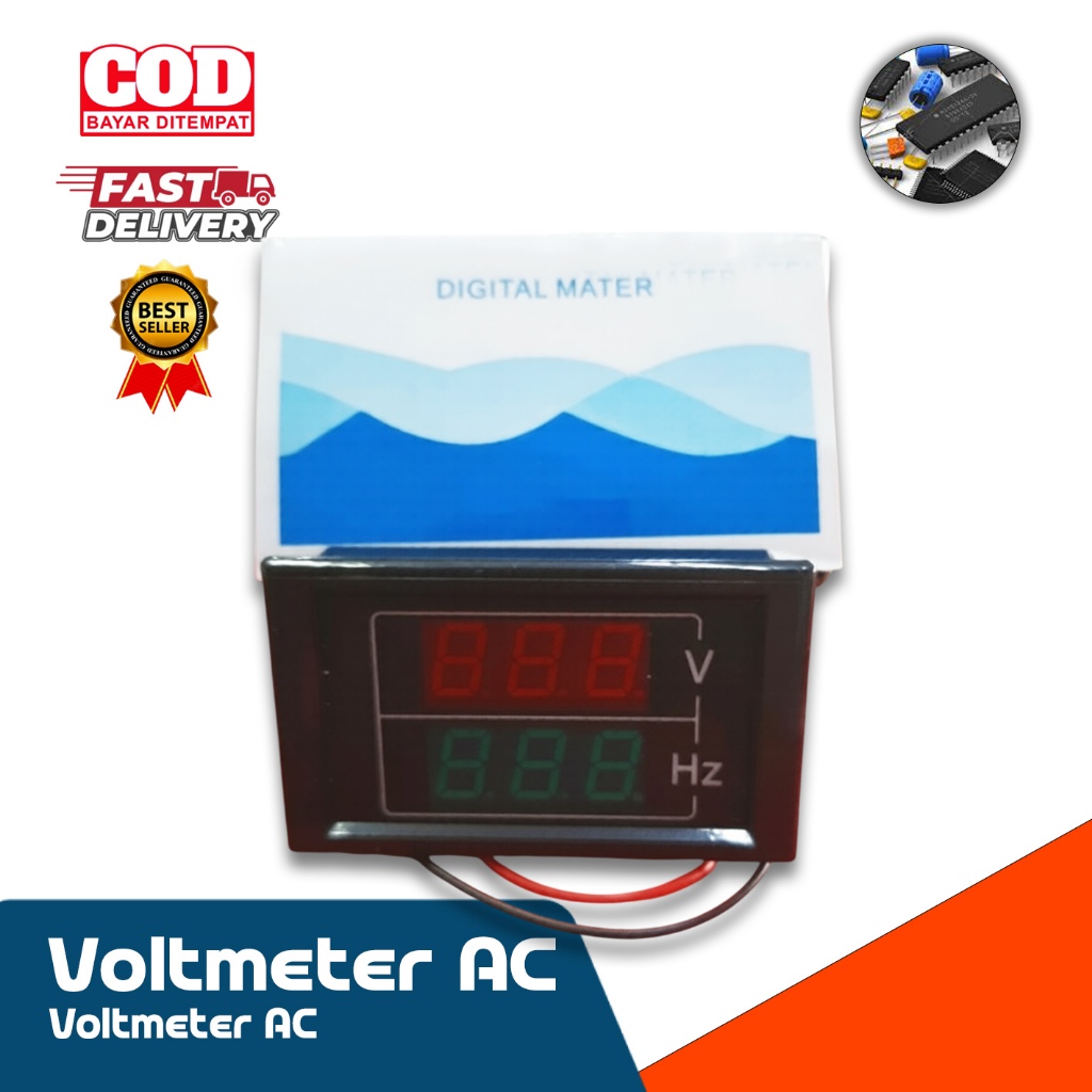 Voltmeter AC digital Volt-Hz meter digital D85