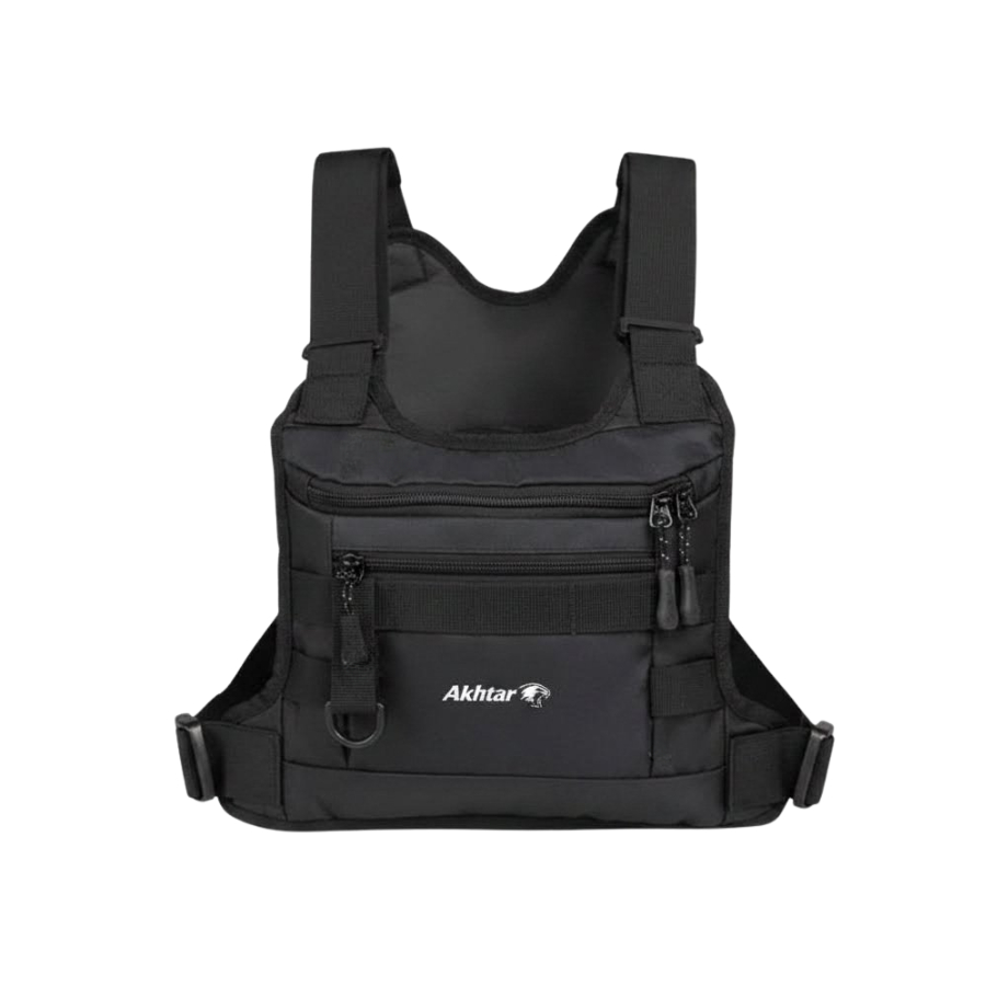Tas Dada Pria AKHTAR Terbaru Chest Bag Tactical Banyak Kantong Kuat Awet Murah
