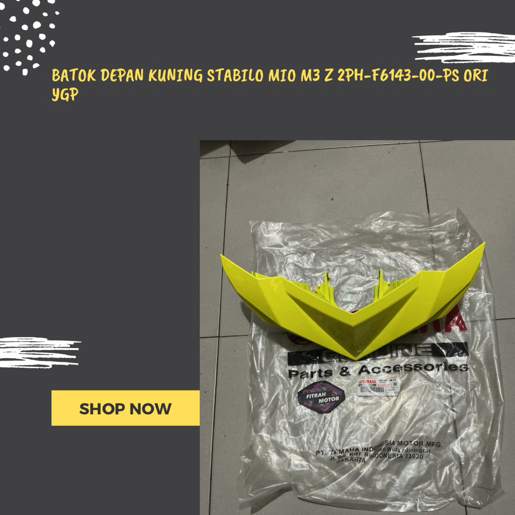 Batok Depan KUNING STABILO Mio M3 Z 2PH-F6143-00-PS ORI YGP