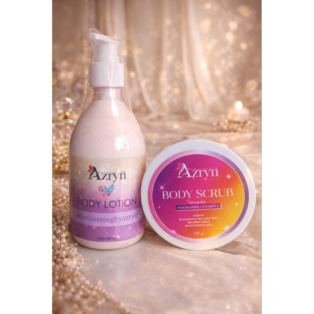 PAKET HANBODY FULL PEMUTIH DAN LULUR AZRYN