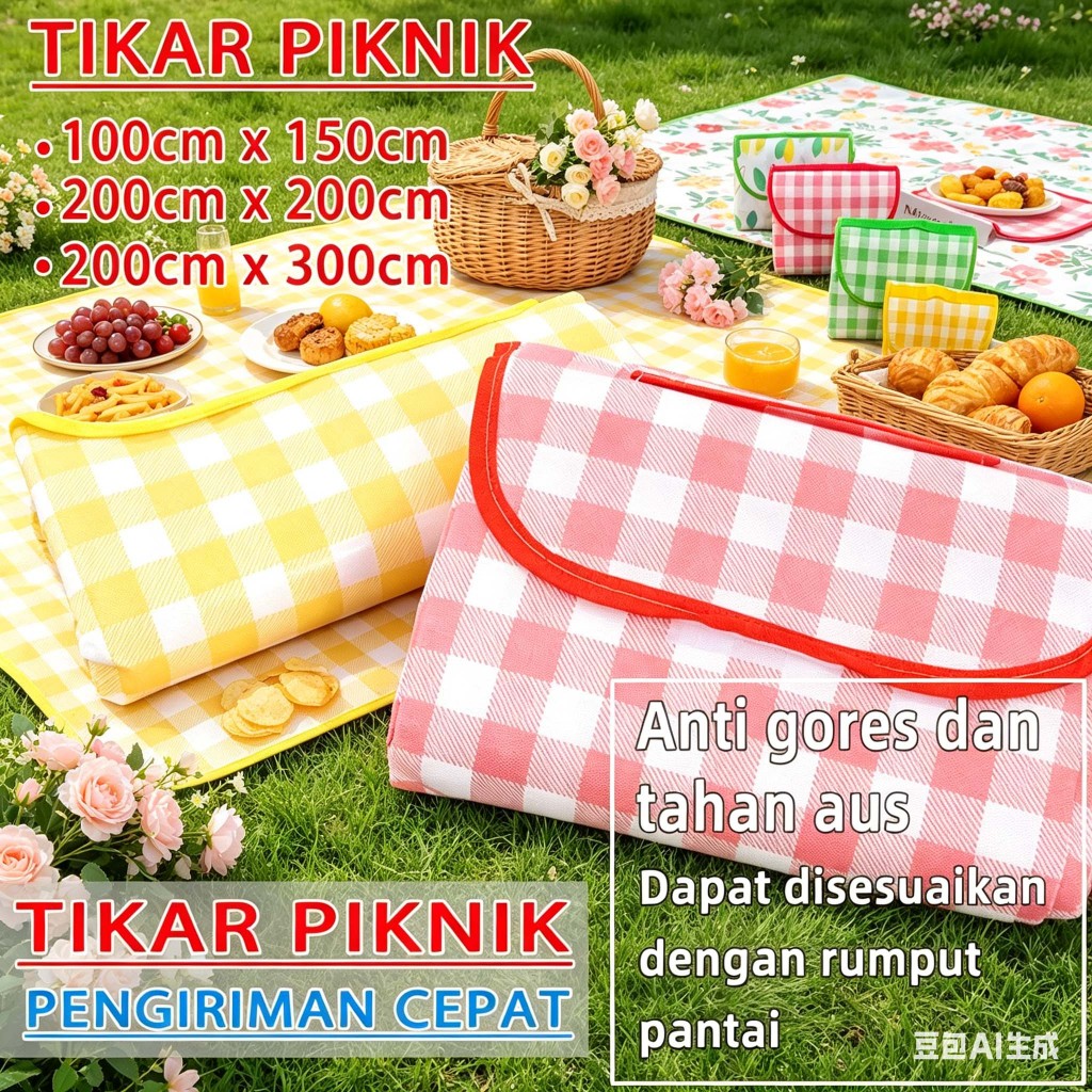 [profesional]  tikar piknik tikar lipat piknik kain piknik tikar lipat piknik aesthetic tikar piknik