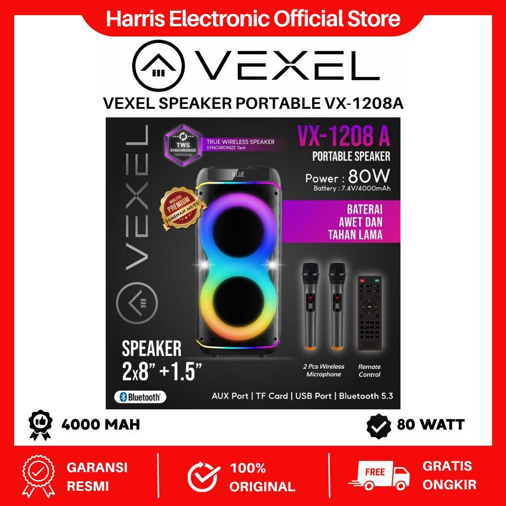 VEXEL SPEAKER PORTABLE VX-1208A GARANSI RESMI