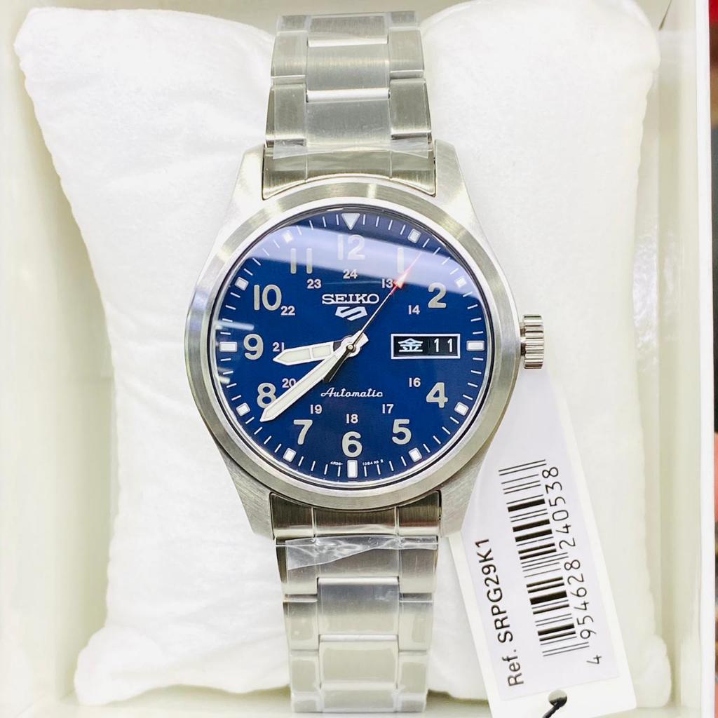 JAM TANGAN PRIA SEIKO 5 SPORTS SRPG29K1 SRPG29 AUTOMATIC BLUE DIAL ORIGINAL