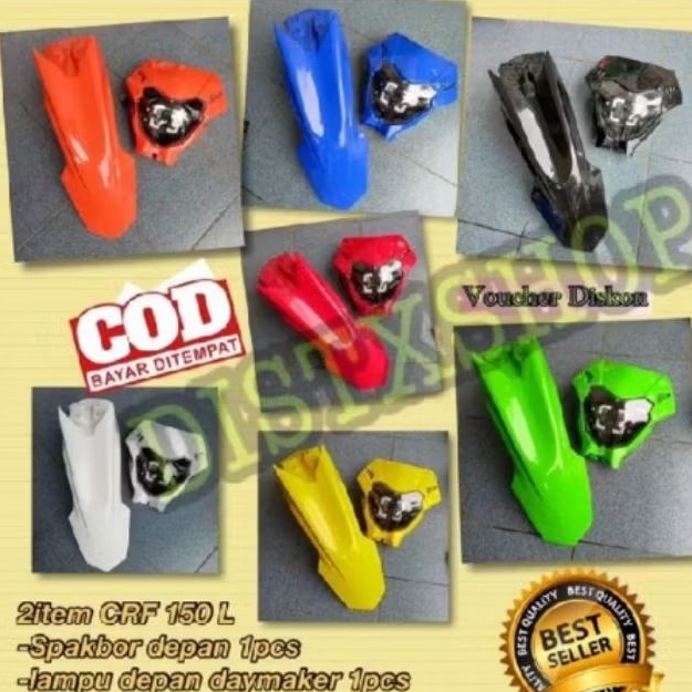 SPAKBOR DEPAN CRF 150L DAN LAMPU DEPAN DAYMAKER CRF150L SLEBOR DEPAN CRF 150L DAN LAMPU DAYMAKER CRF