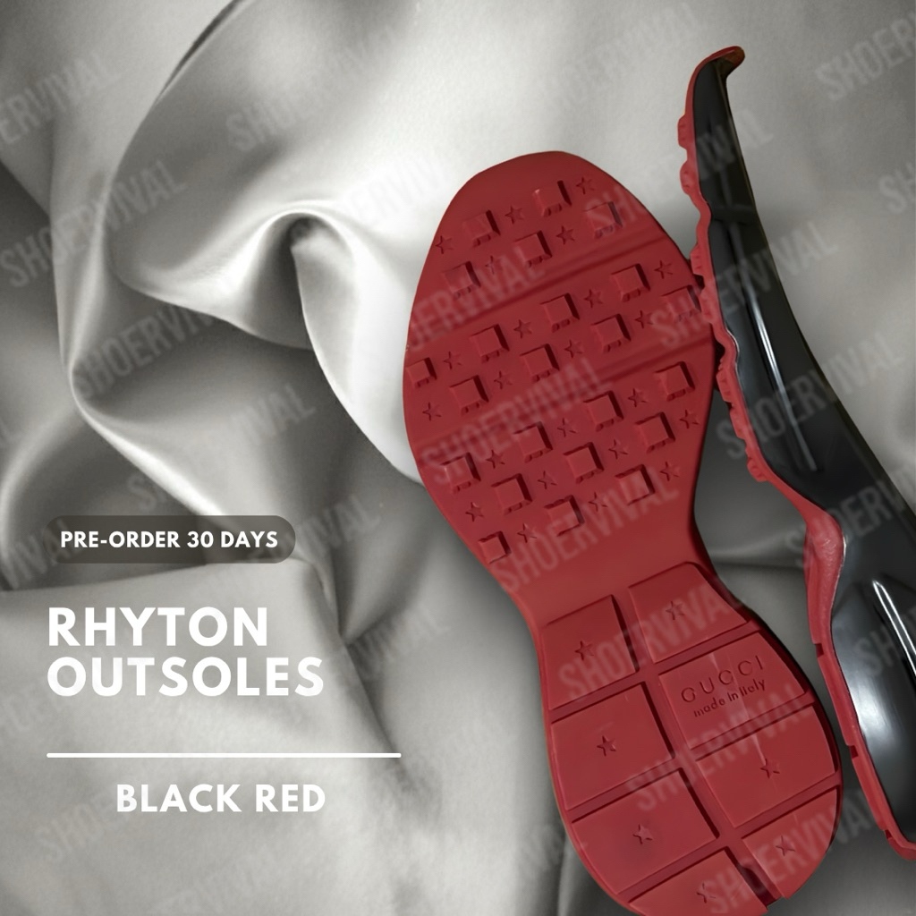 [PRE-ORDER] Rhyton Black Red Outsoles