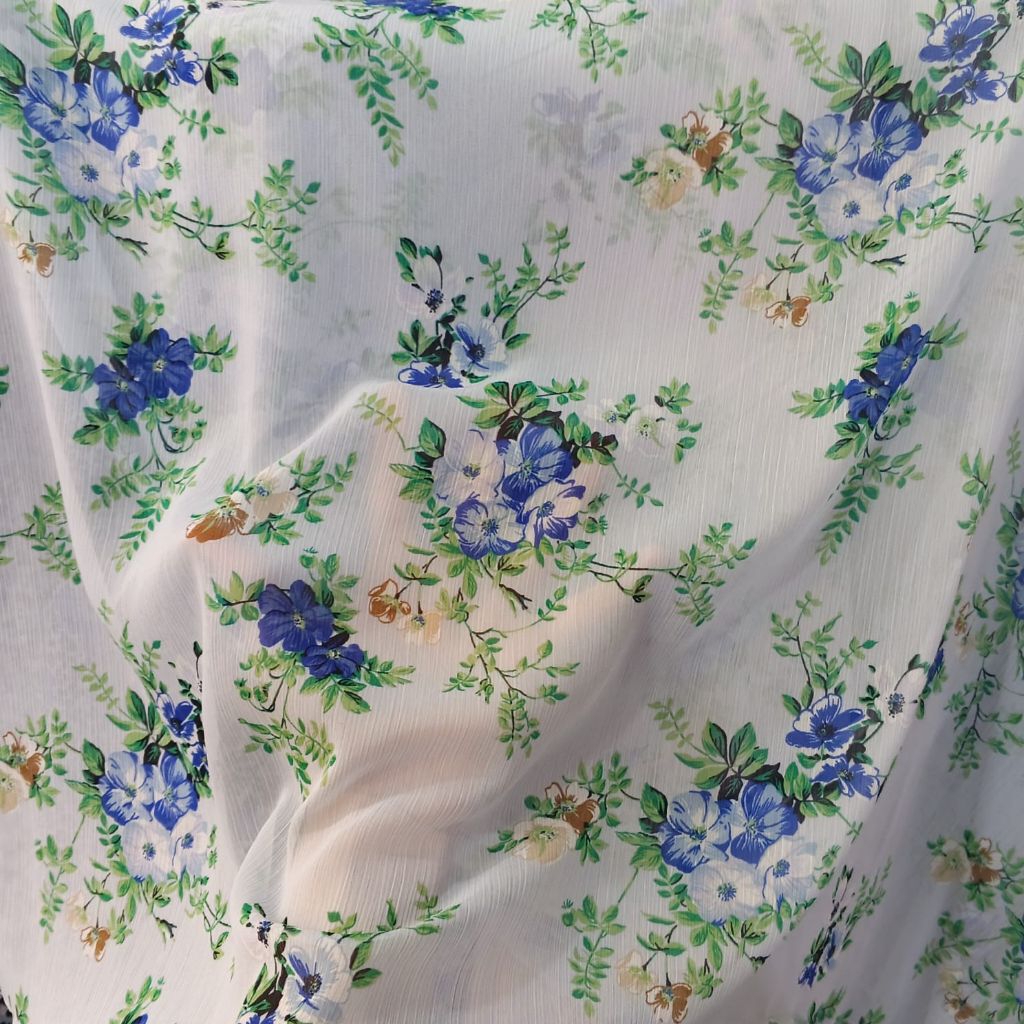 kain sifon yoryu motif meteran - kain sifon premium motif - bahan sifon motif meteran - [harga/0,5m]