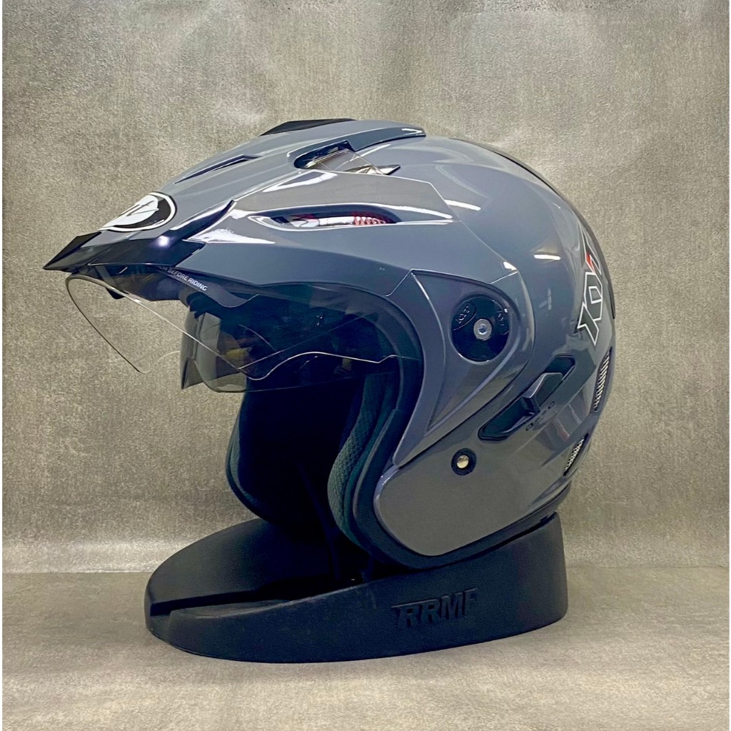 HELM HALF FACE KYT VENOM RR SOLID ORIGINAL DOUBLE VISOR ORIGINAL PRIA WANITA TERMURAH