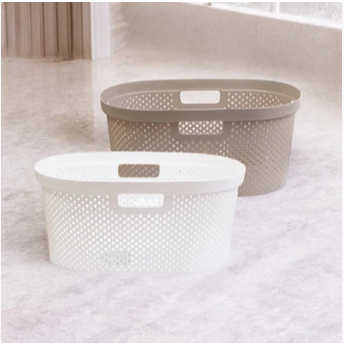Keranjang Baju putih /rigen putih/ Laundry Basket