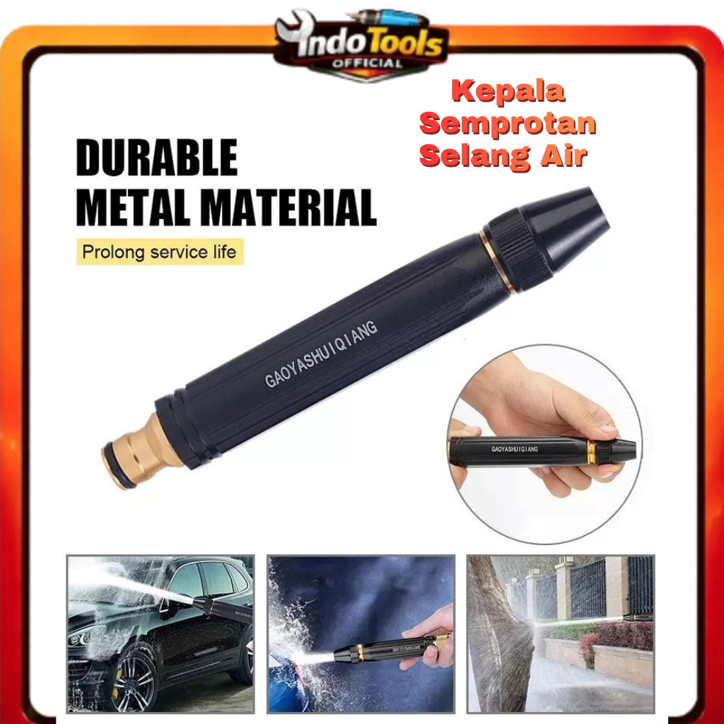 Kepala Semprotan Selang Air Nozzle Spray Taman Cuci Mobil Adjustable Hose Nozzle