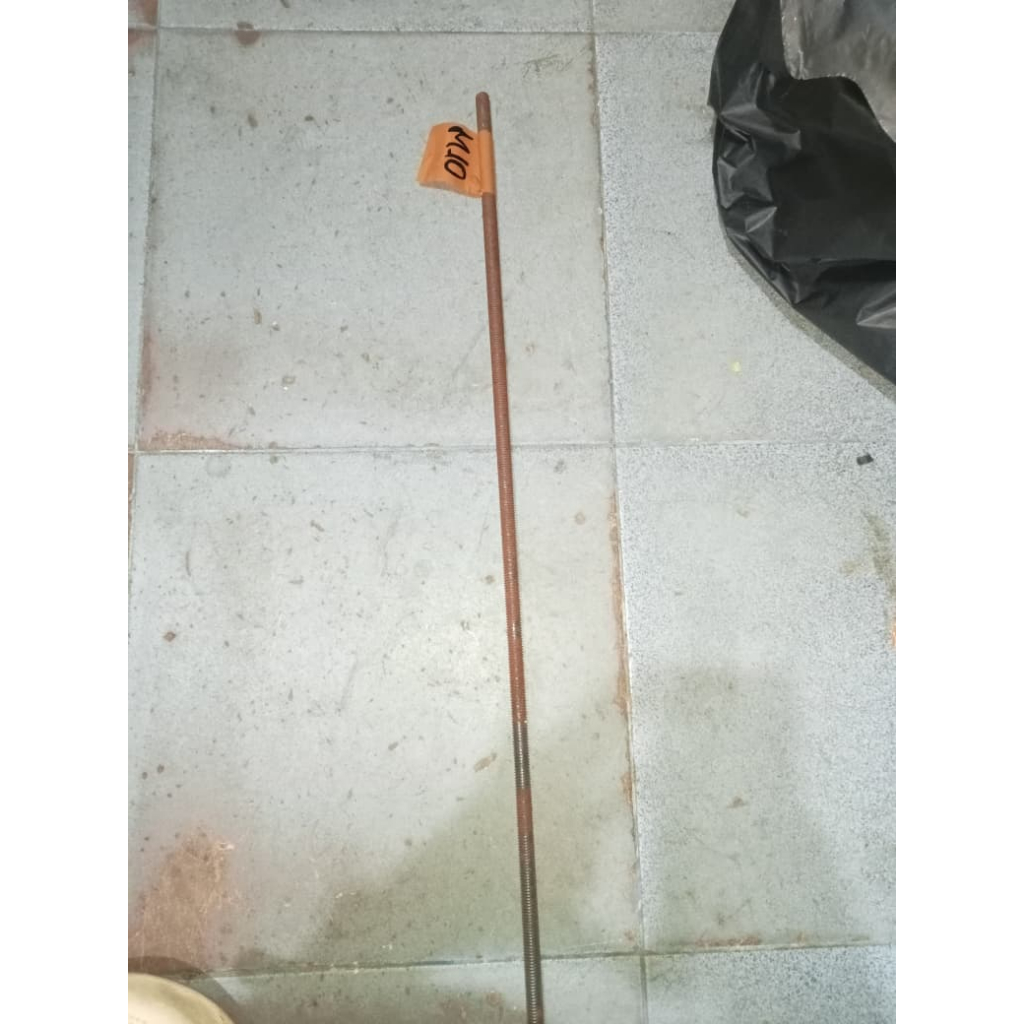 As drat baut batang full drat m10 / long drat m10 stud bolt 1meter dia m10 drat